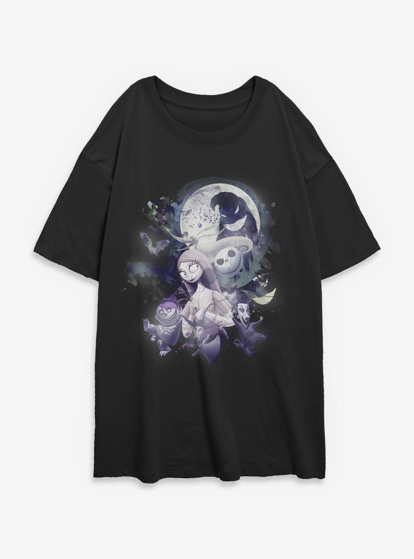 Disney The Nightmare Before Christmas Glow Night Girls Oversized T-Shirt, , hi-res