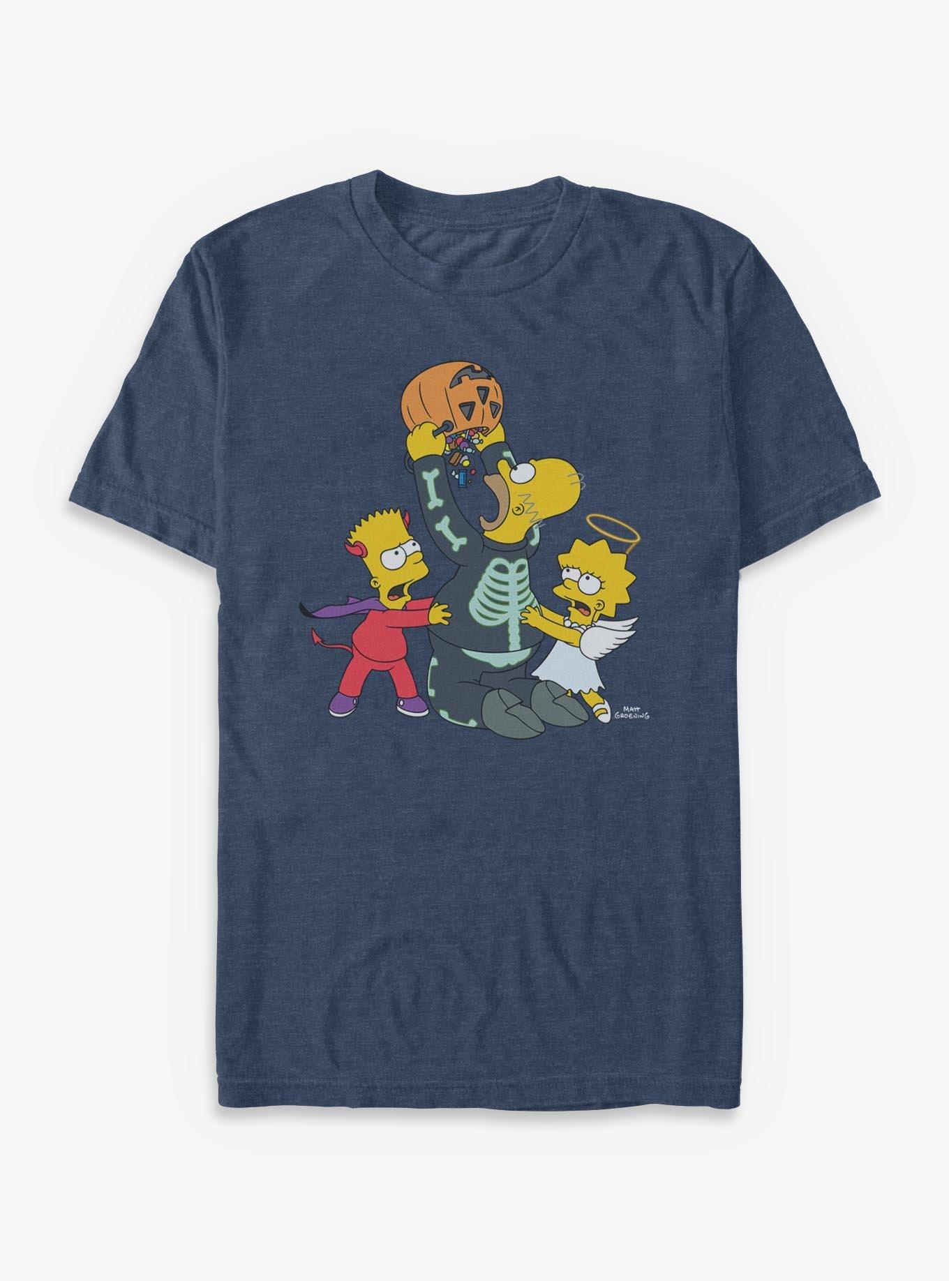 The Simpsons Halloween Candy Fight T-Shirt, , hi-res