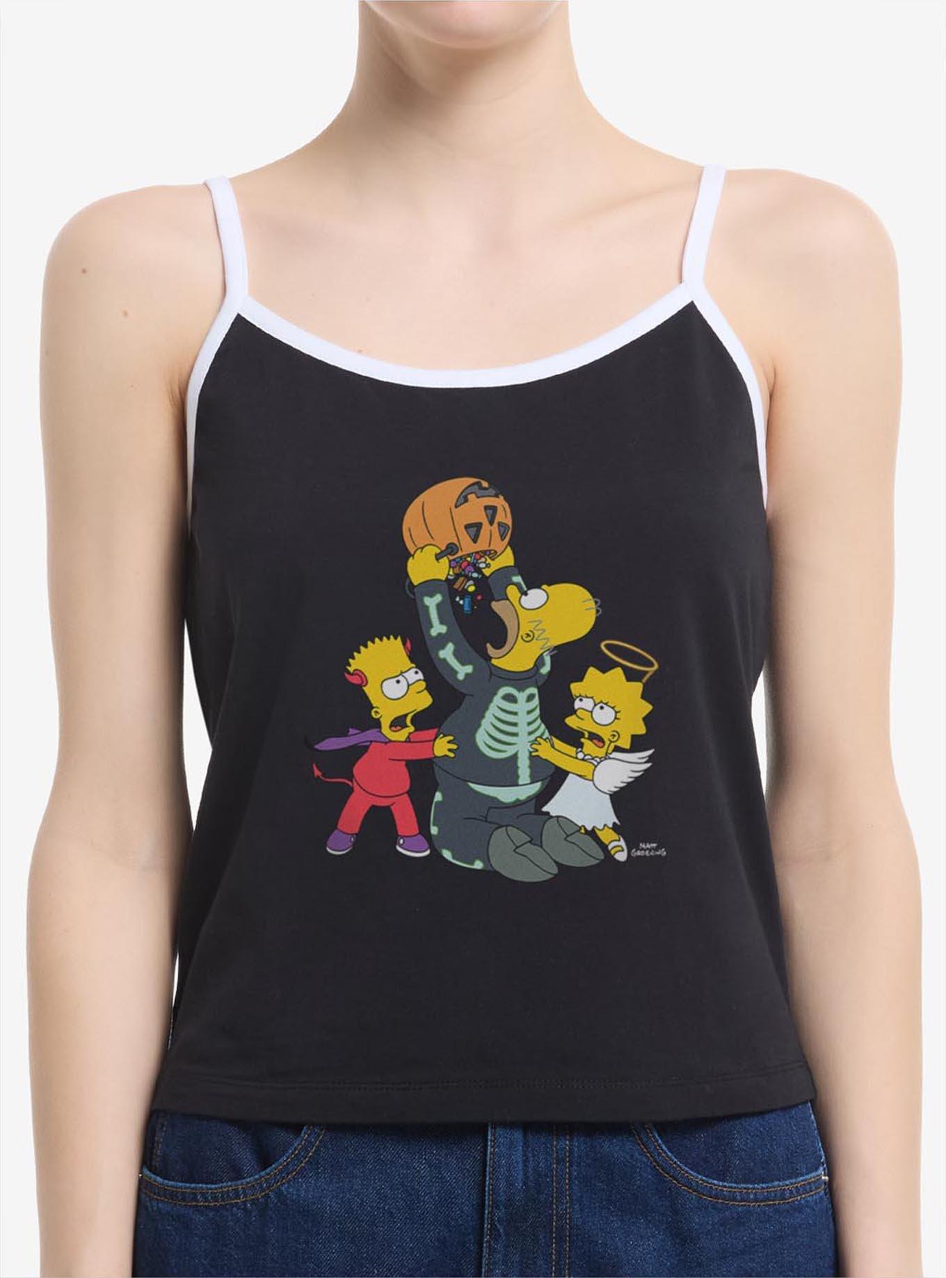 The Simpsons Halloween Candy Fight Girls Cami, , hi-res