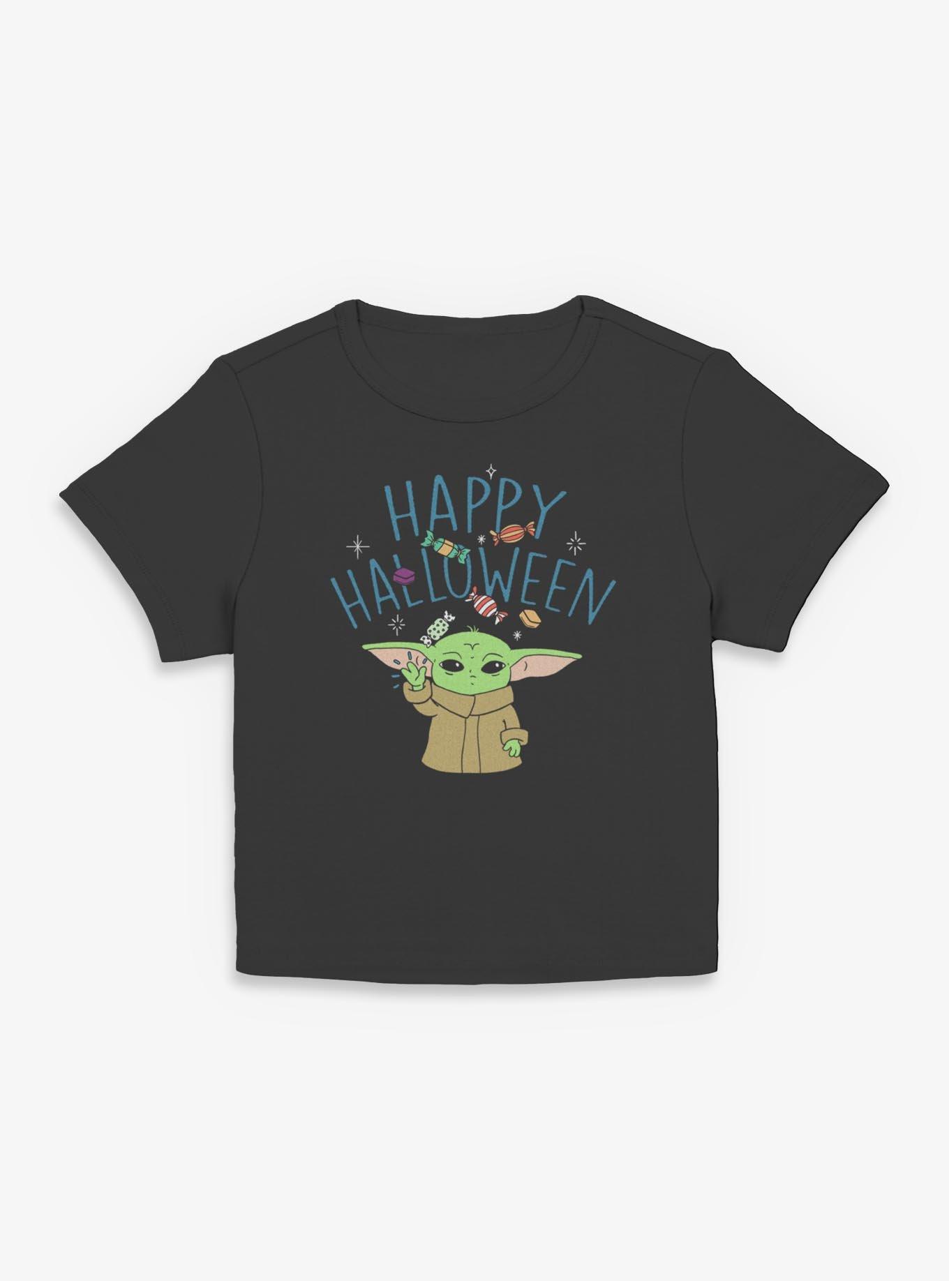 Star Wars The Mandalorian Grogu Happy Halloween Girls Baby T-Shirt