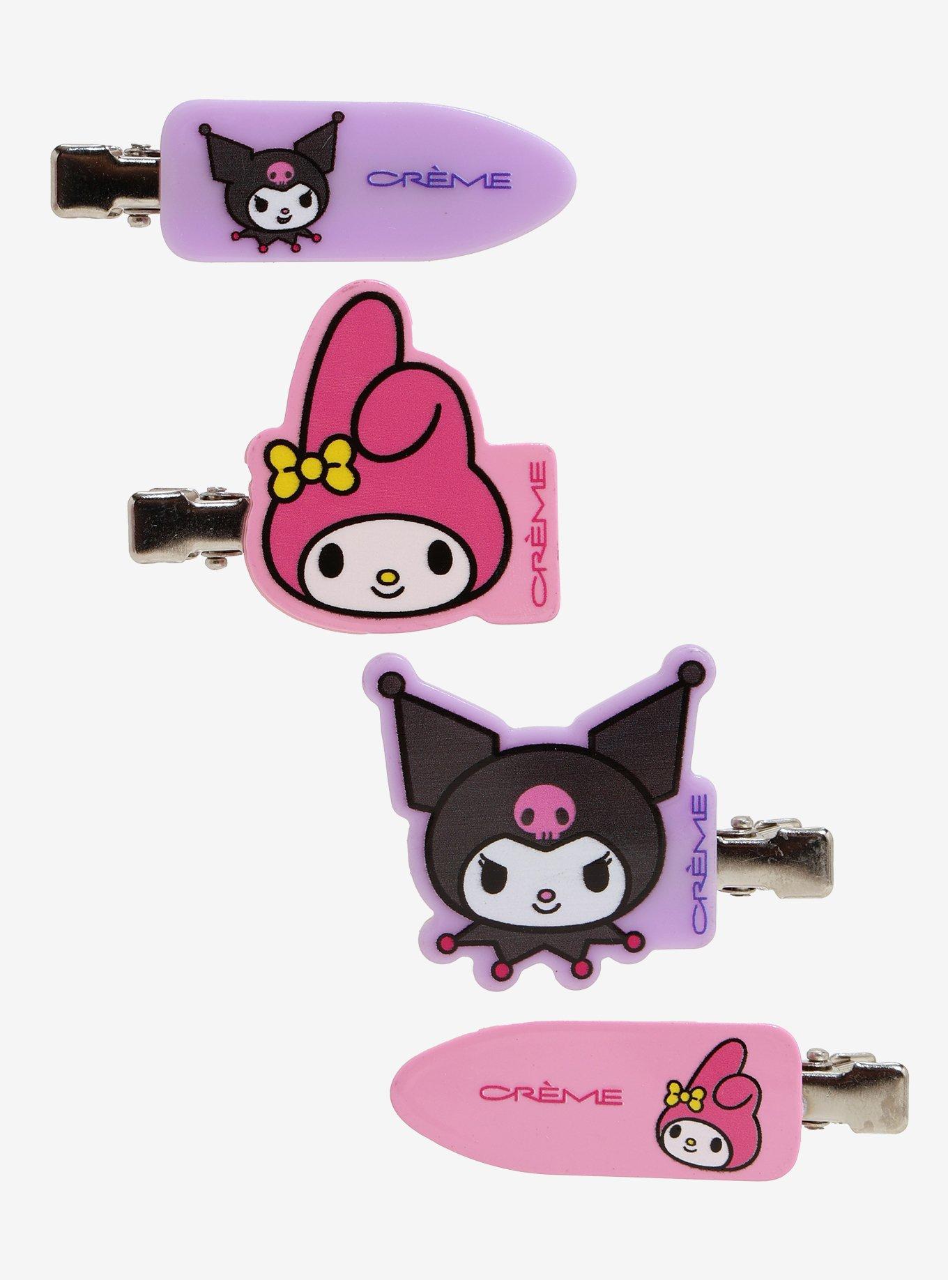 The Crème Shop My Melody & Kuromi Crease-Free Hair Clip Set, , hi-res