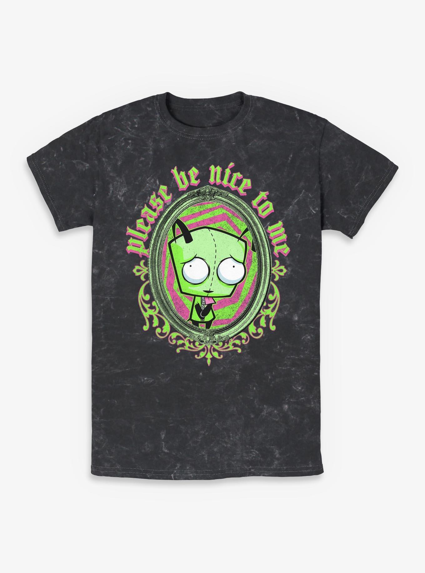 Invader ZIM Please Be Nice To Me Mineral Wash T-Shirt, , hi-res