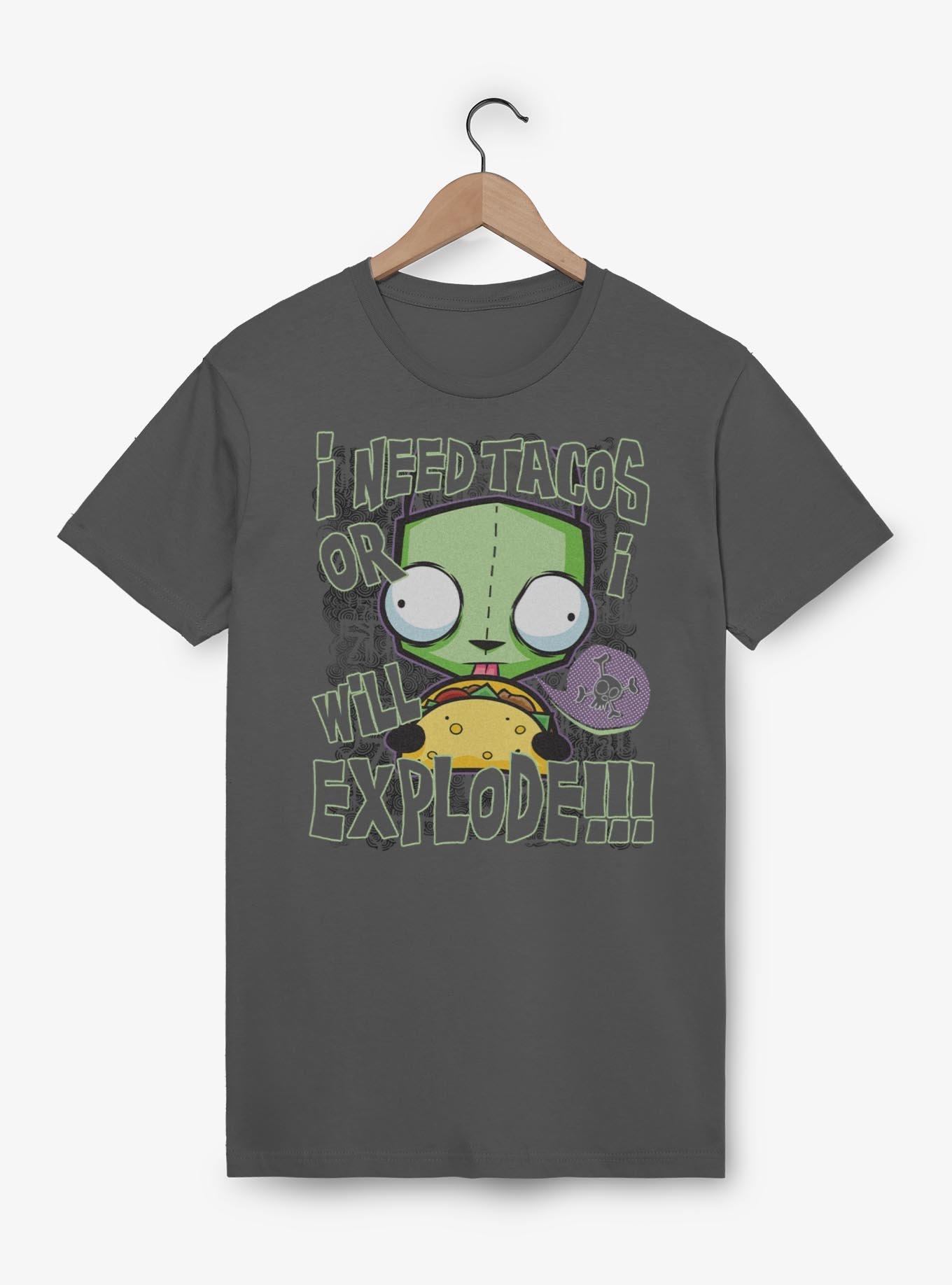 Invader ZIM I Need Tacos Or I Will Explode T-Shirt, , hi-res
