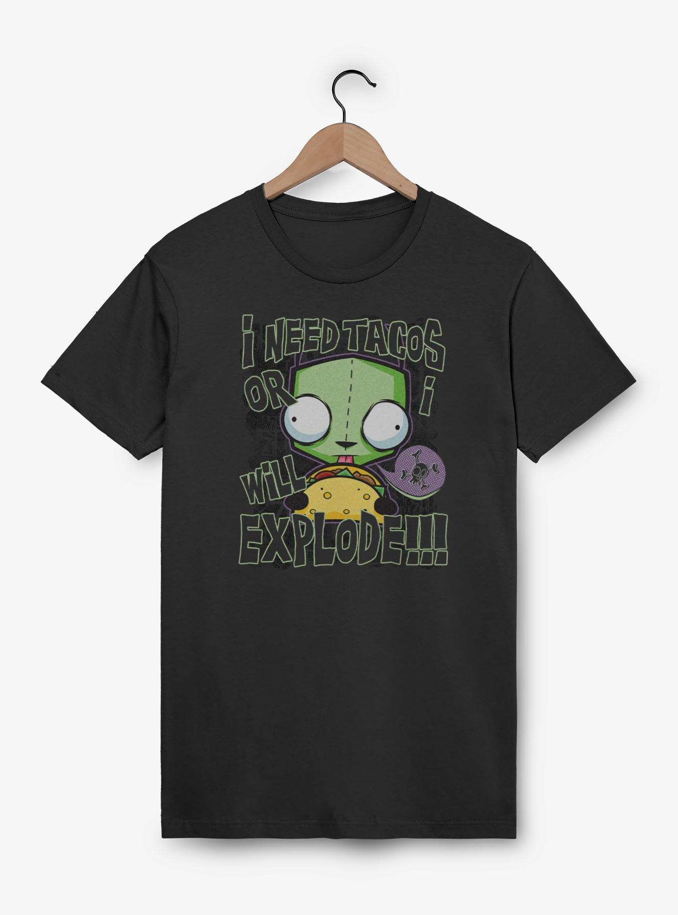 Invader ZIM I Need Tacos Or I Will Explode T-Shirt, , hi-res