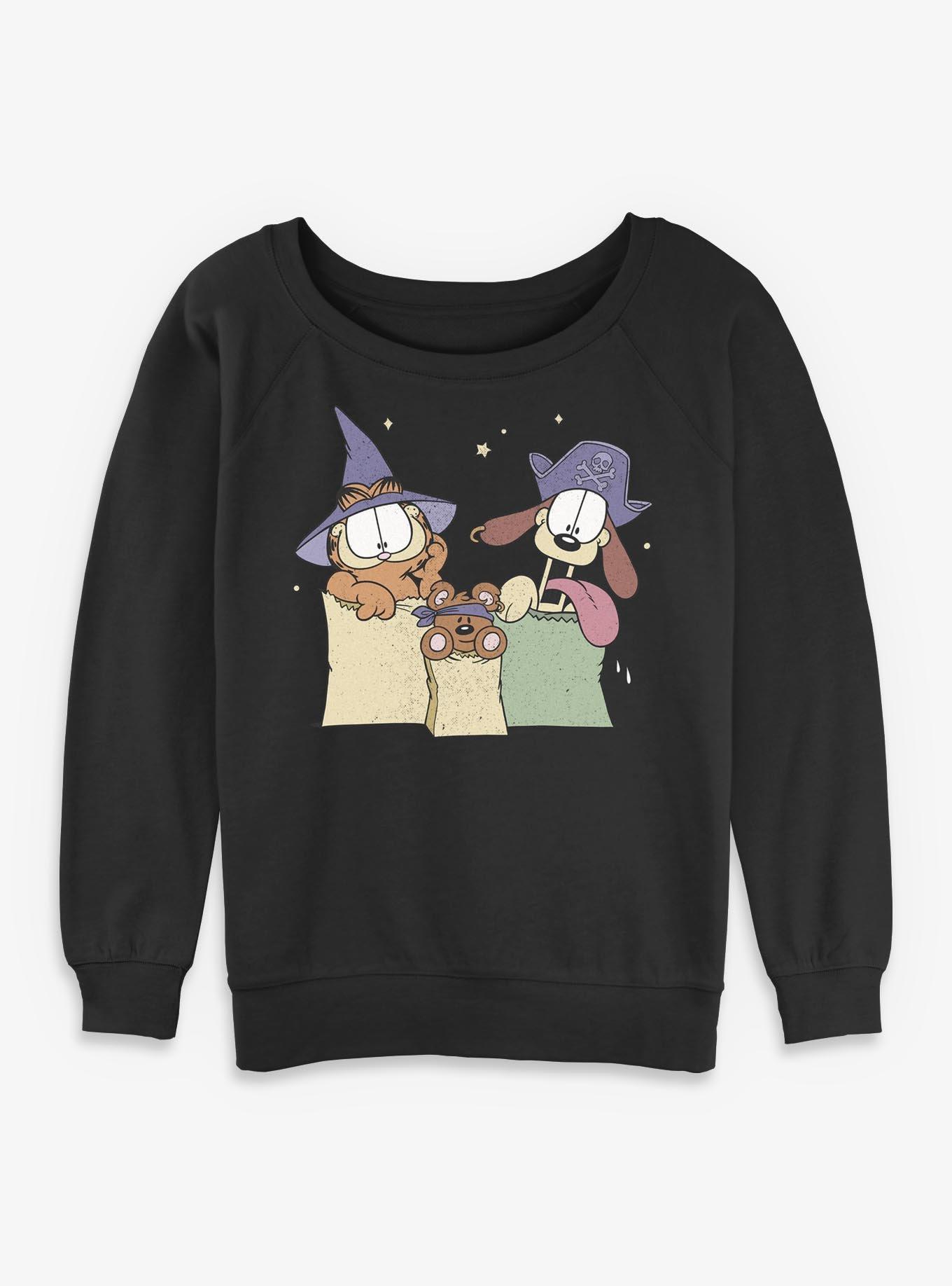 Garfield Spooky Friends Womens Slouchy Sweatshirt, , hi-res