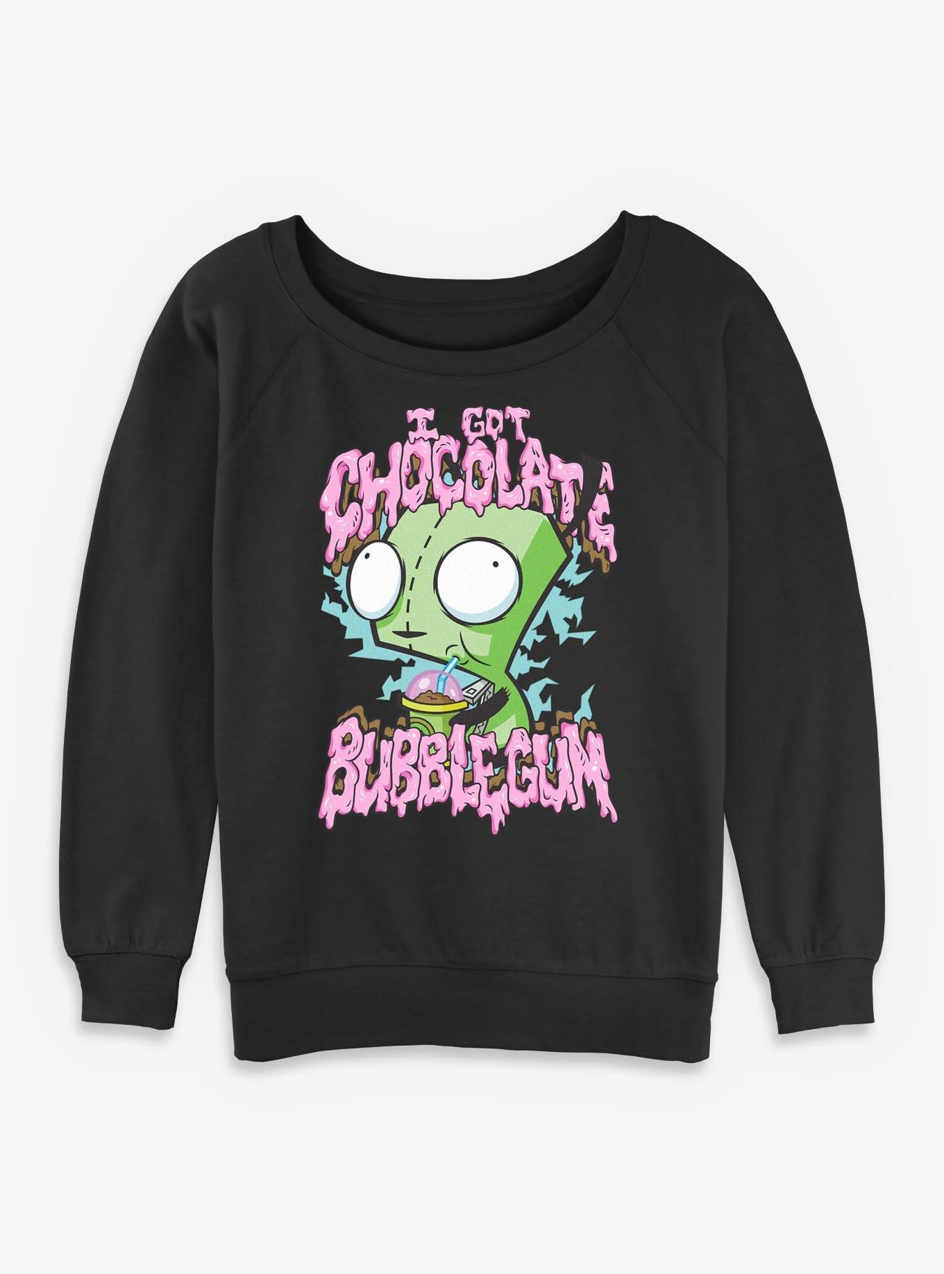 Invader ZIM I Got Chocolate Bubblegum Womens Slouchy Sweatshirt, , hi-res