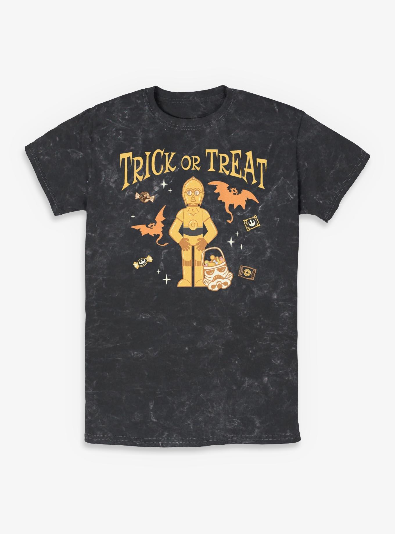 Star Wars C-3PO Trick Or Treat Mineral Wash T-Shirt, , hi-res