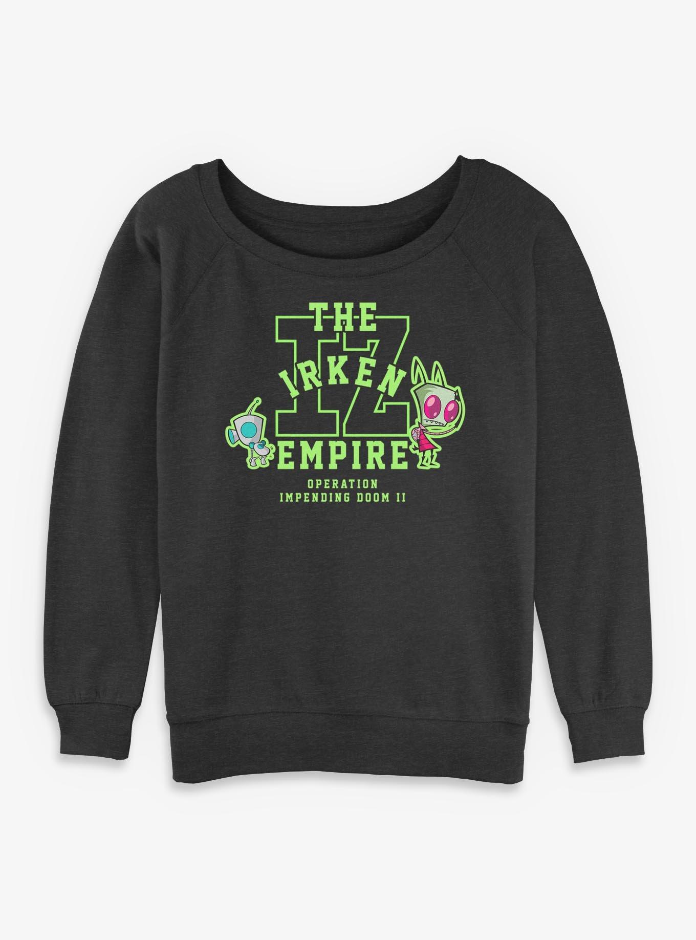 Invader ZIM The Irken Empire Collegiate Style Womens Slouchy Sweatshirt, , hi-res