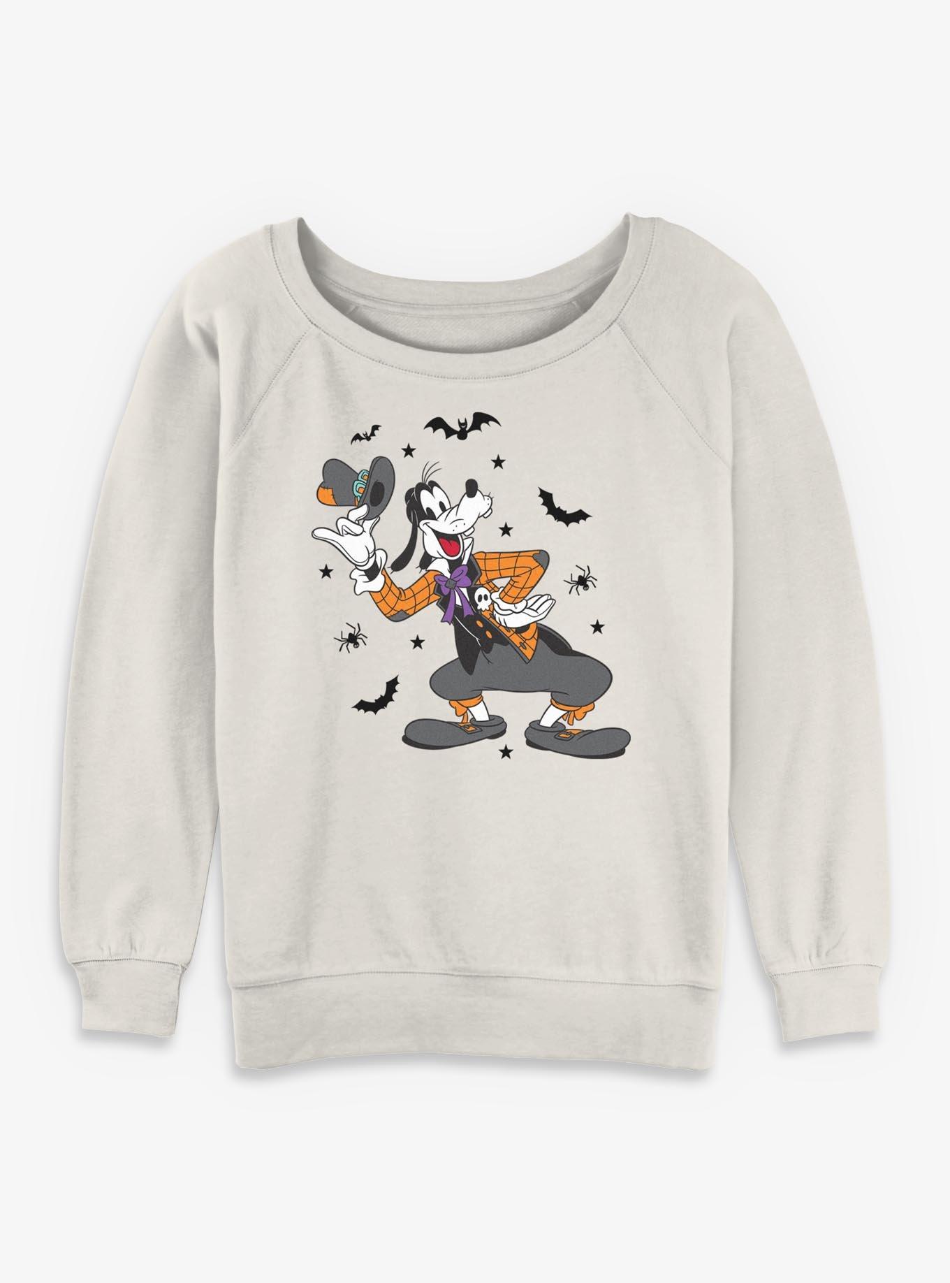 Disney Goofy Halloween Goofy Girls Slouchy Sweatshirt, EGRET, hi-res
