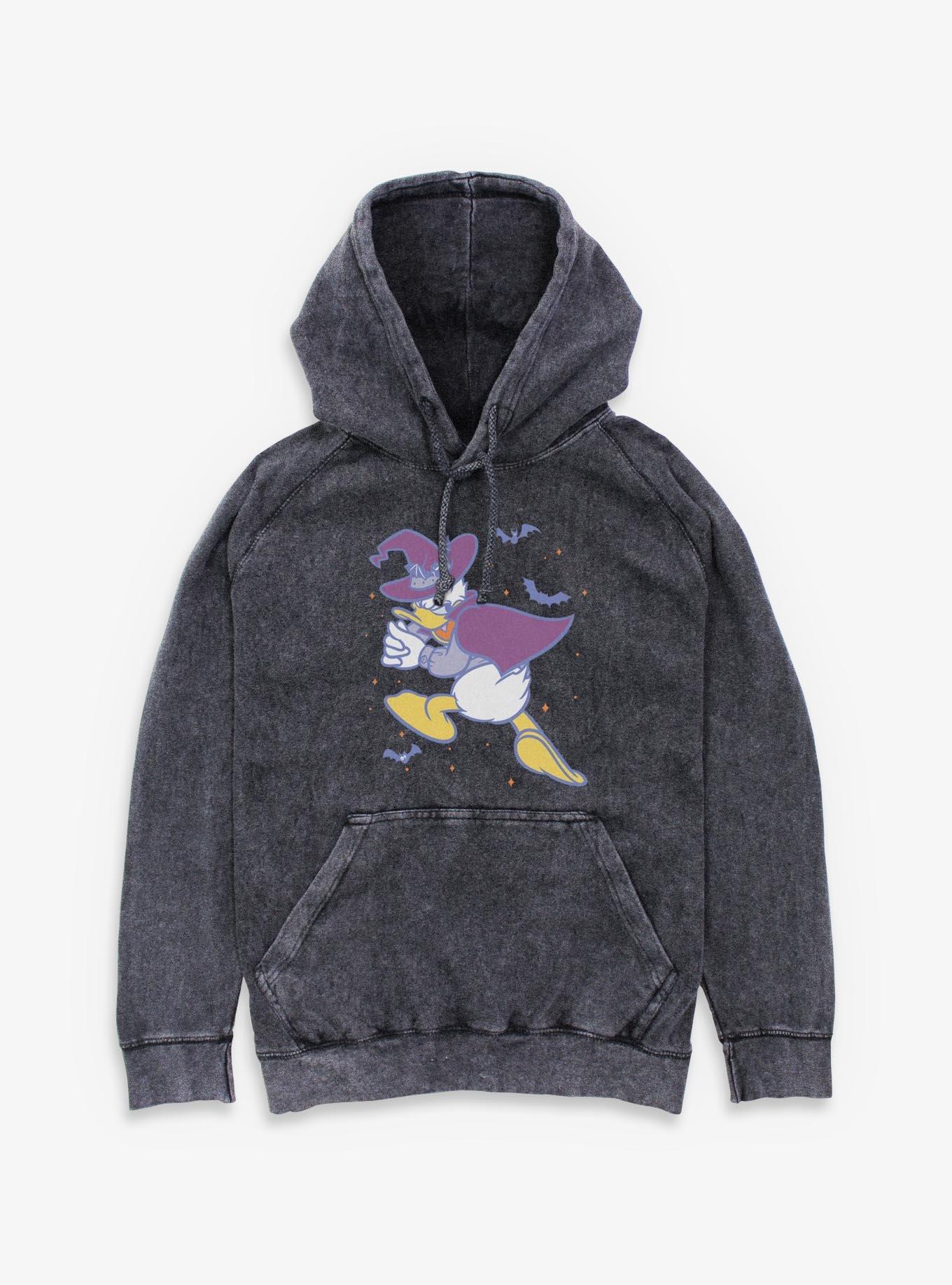 Disney Donald Duck Spooky Duck Mineral Wash Hoodie, , hi-res