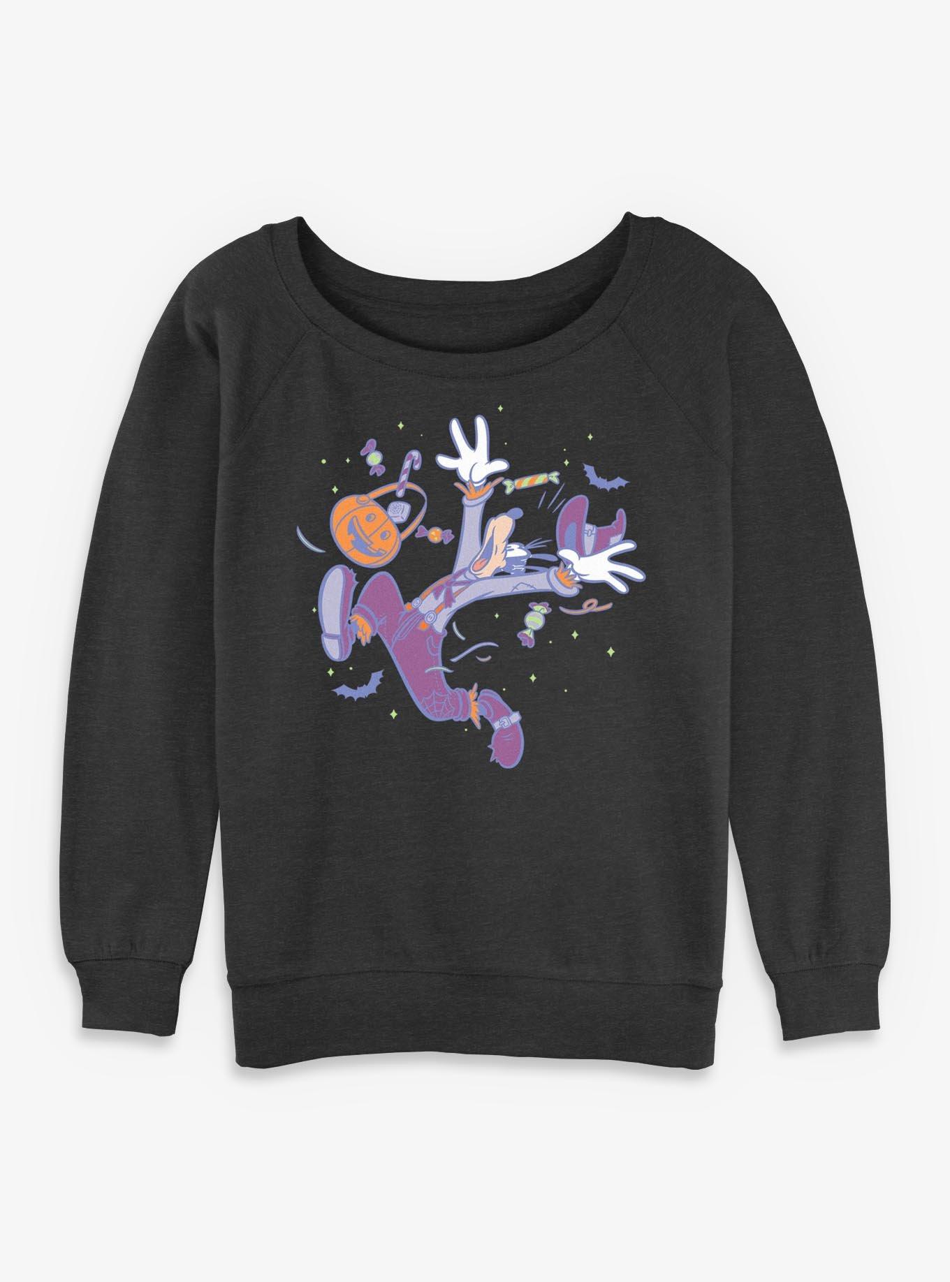 Disney Goofy Scared Silly Girls Slouchy Sweatshirt