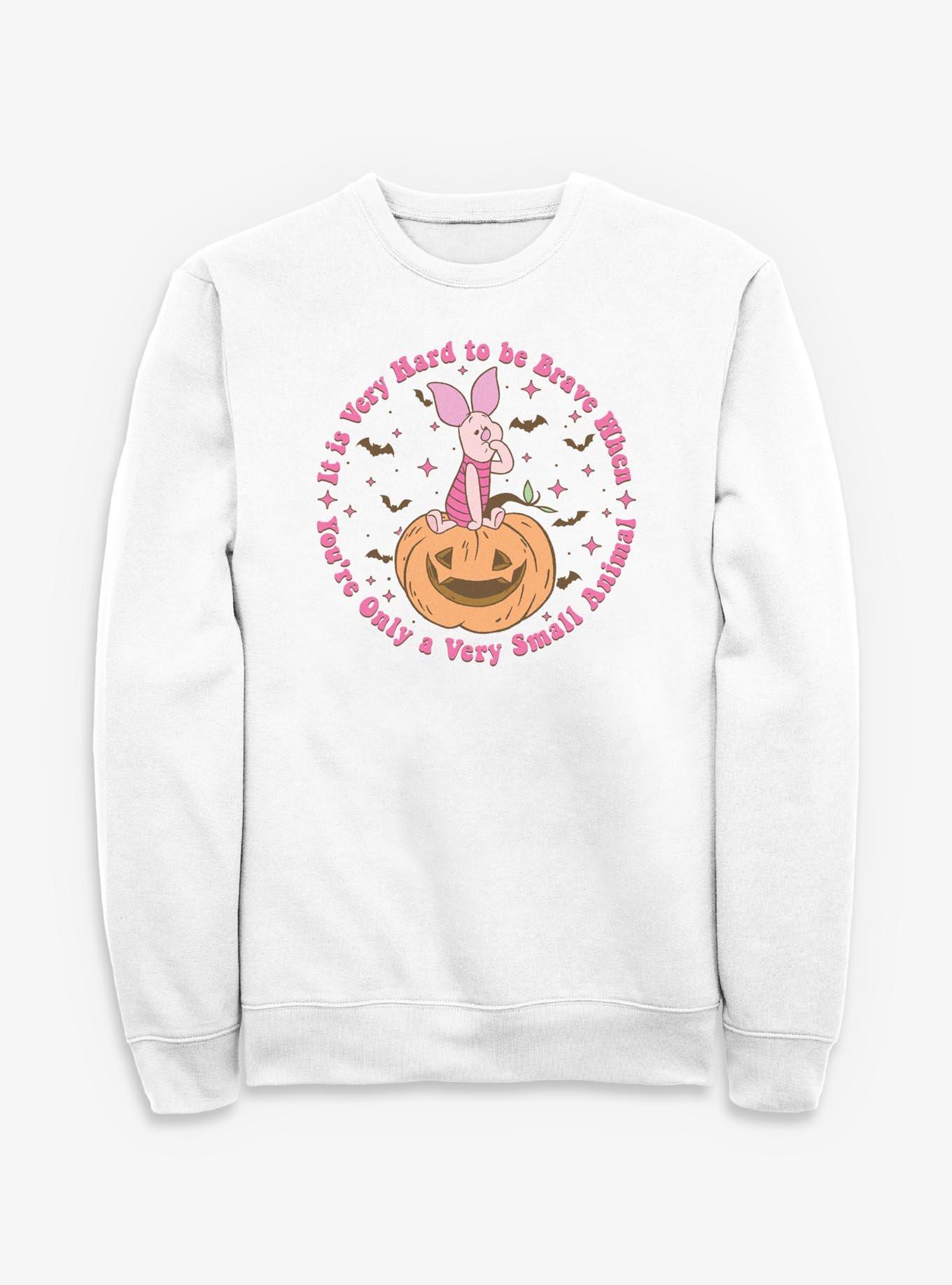 Disney Winnie The Pooh Little Piglet On Pumpkin Sweatshirt, , hi-res