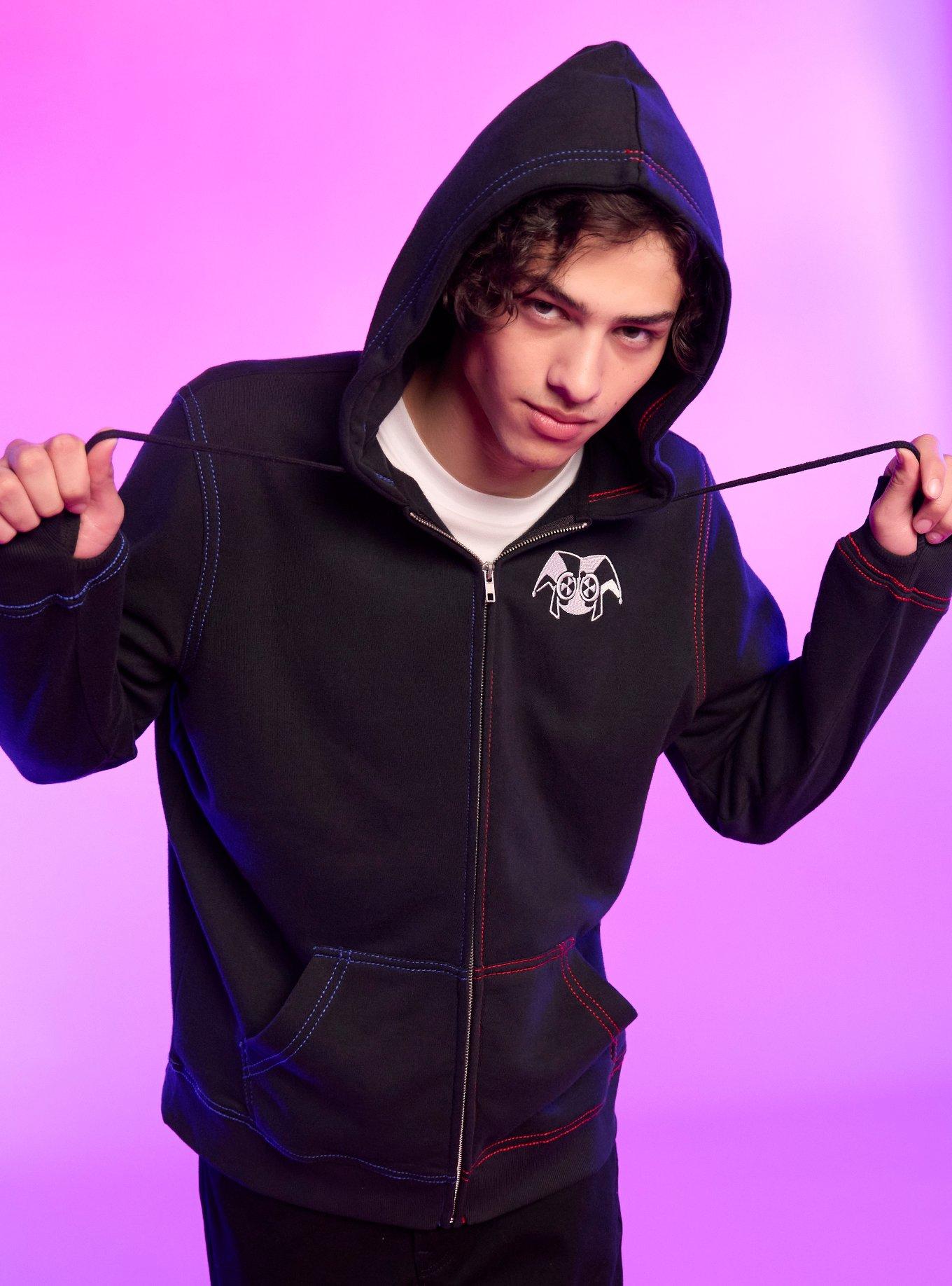 The Amazing Digital Circus Pomni Contrast Stitch Hoodie, , hi-res