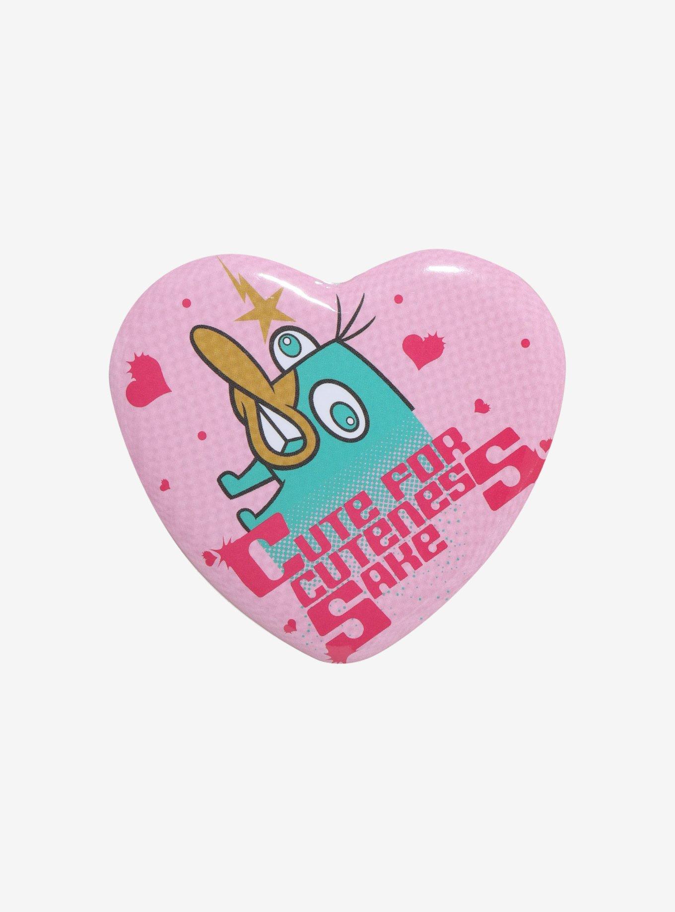 Disney Phineas And Ferb Perry Heart Button, , hi-res
