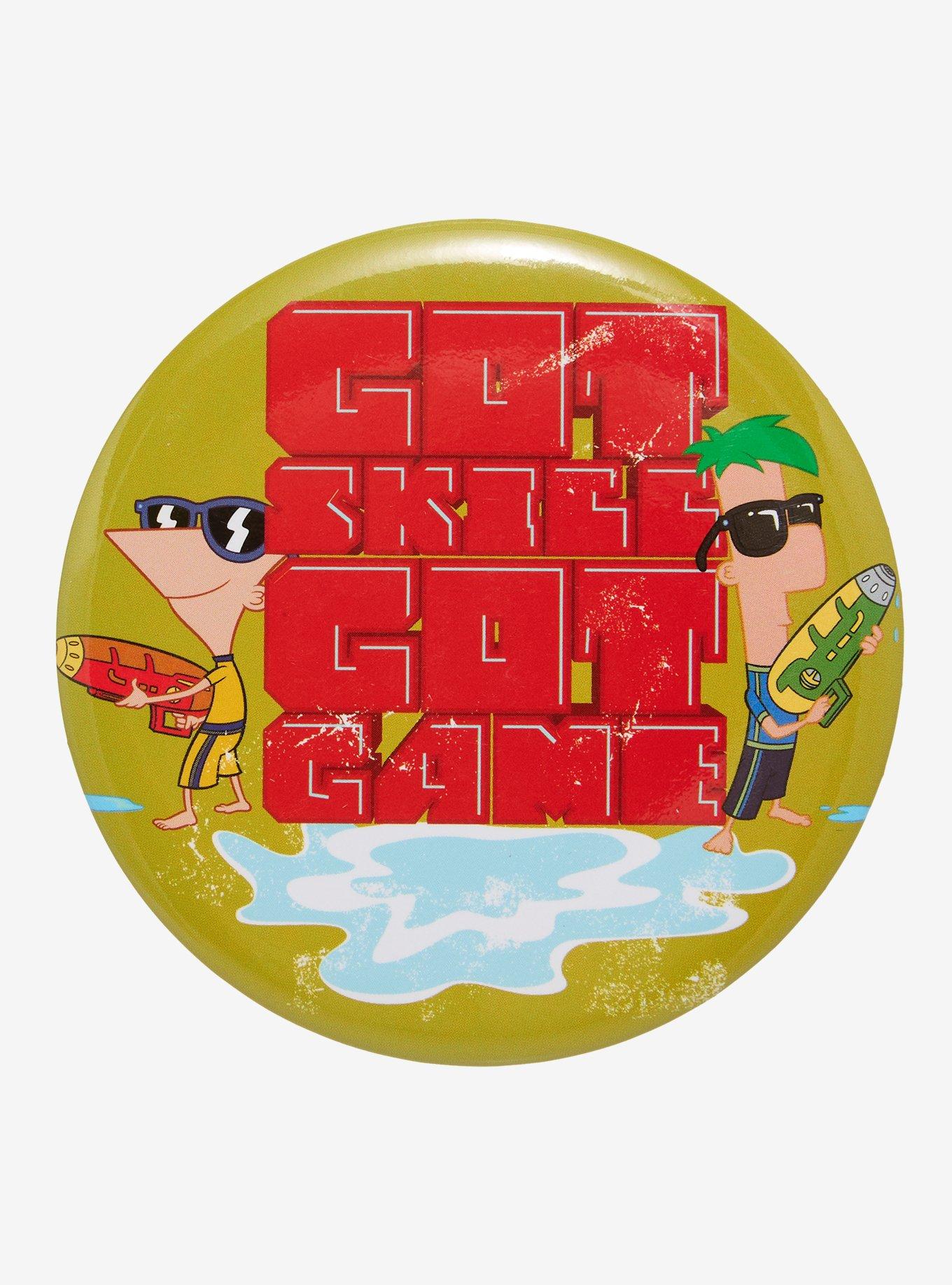 Phineas And Ferb Got Skill 3 Inch Button, , hi-res