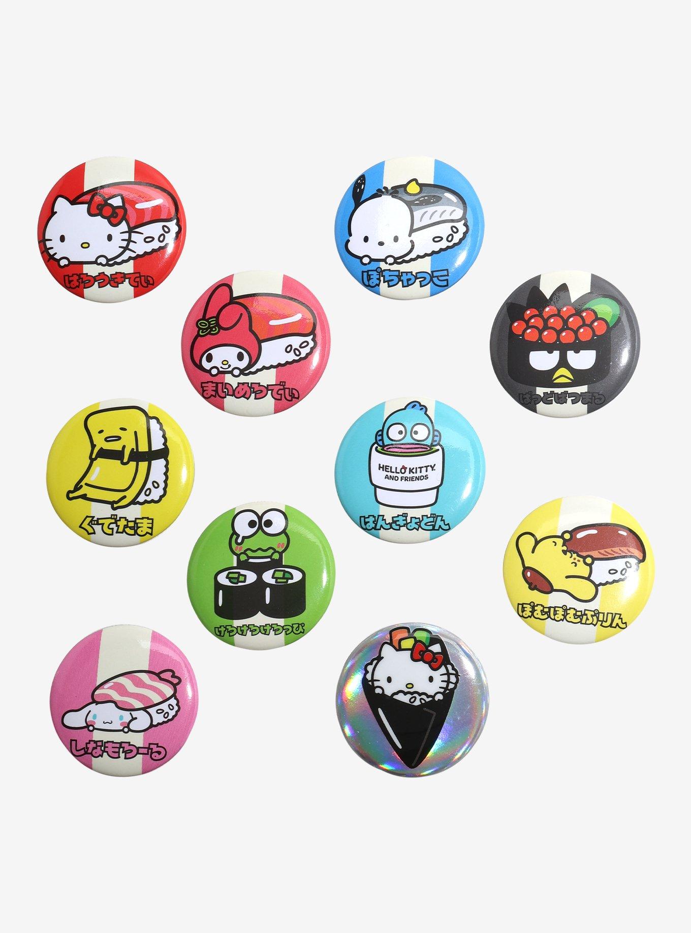 Hello Kitty And Friends Sushi Blind Bag Button 2 Pack, , hi-res