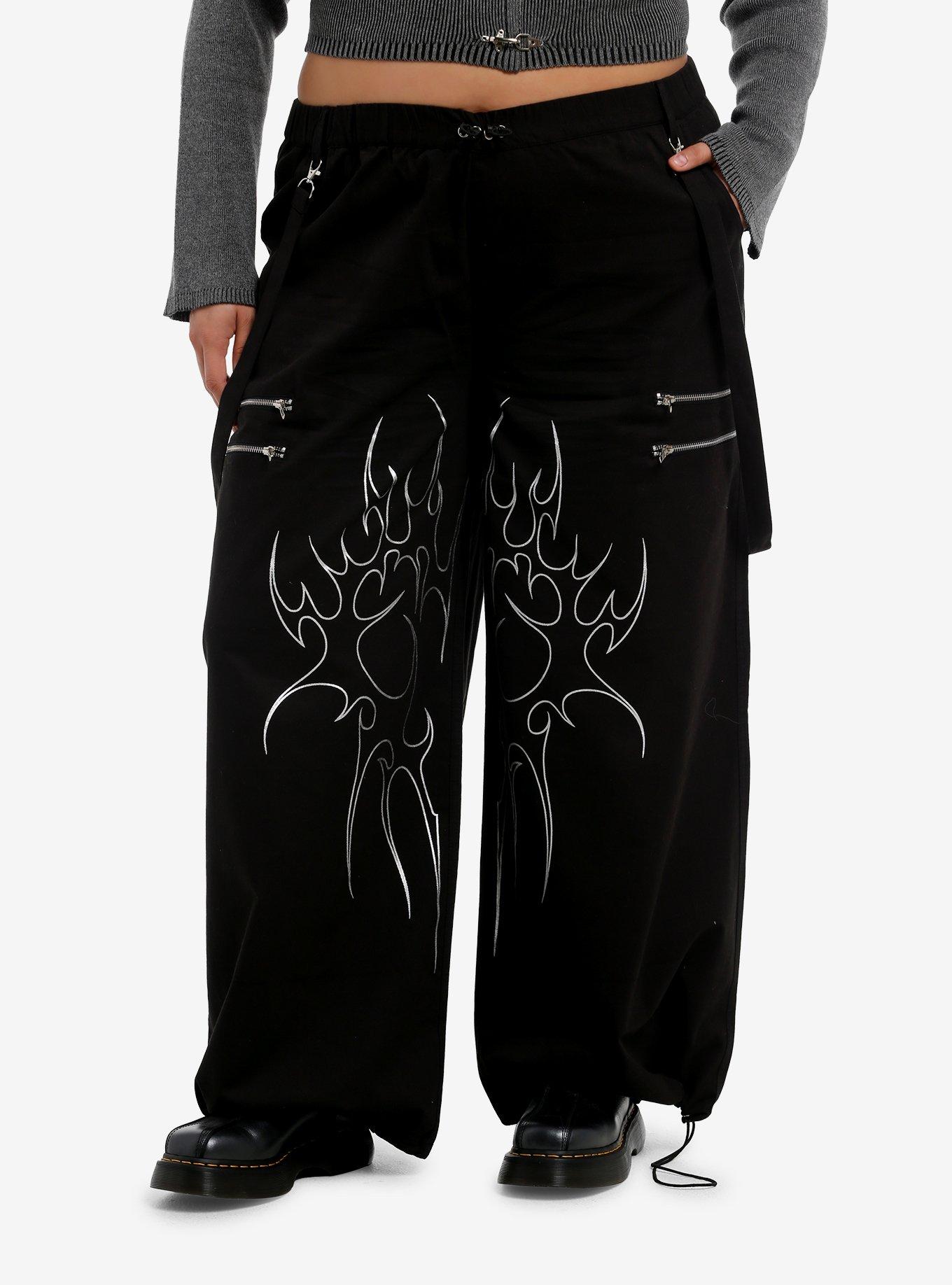 Cyber Sigil Grommet Wide Leg Pants Plus Size | Hot Topic