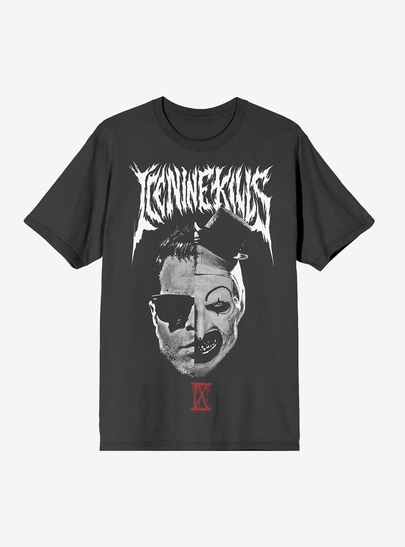 Ice Nine Kills X Terrifier Split Face T-Shirt, , hi-res
