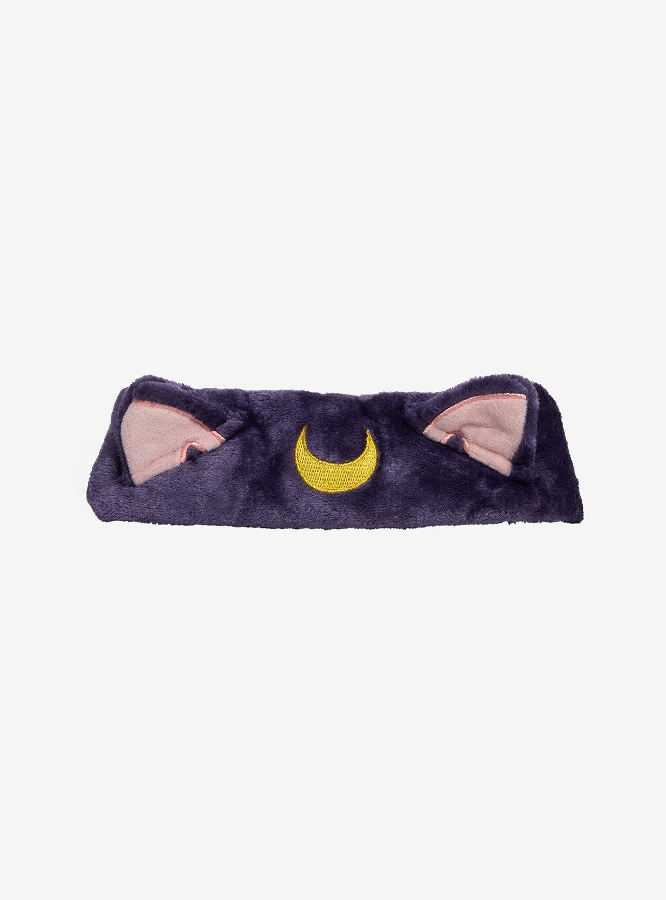 The Creme Shop Pretty Guardian Sailor Moon Luna Plush Spa Headband, , hi-res