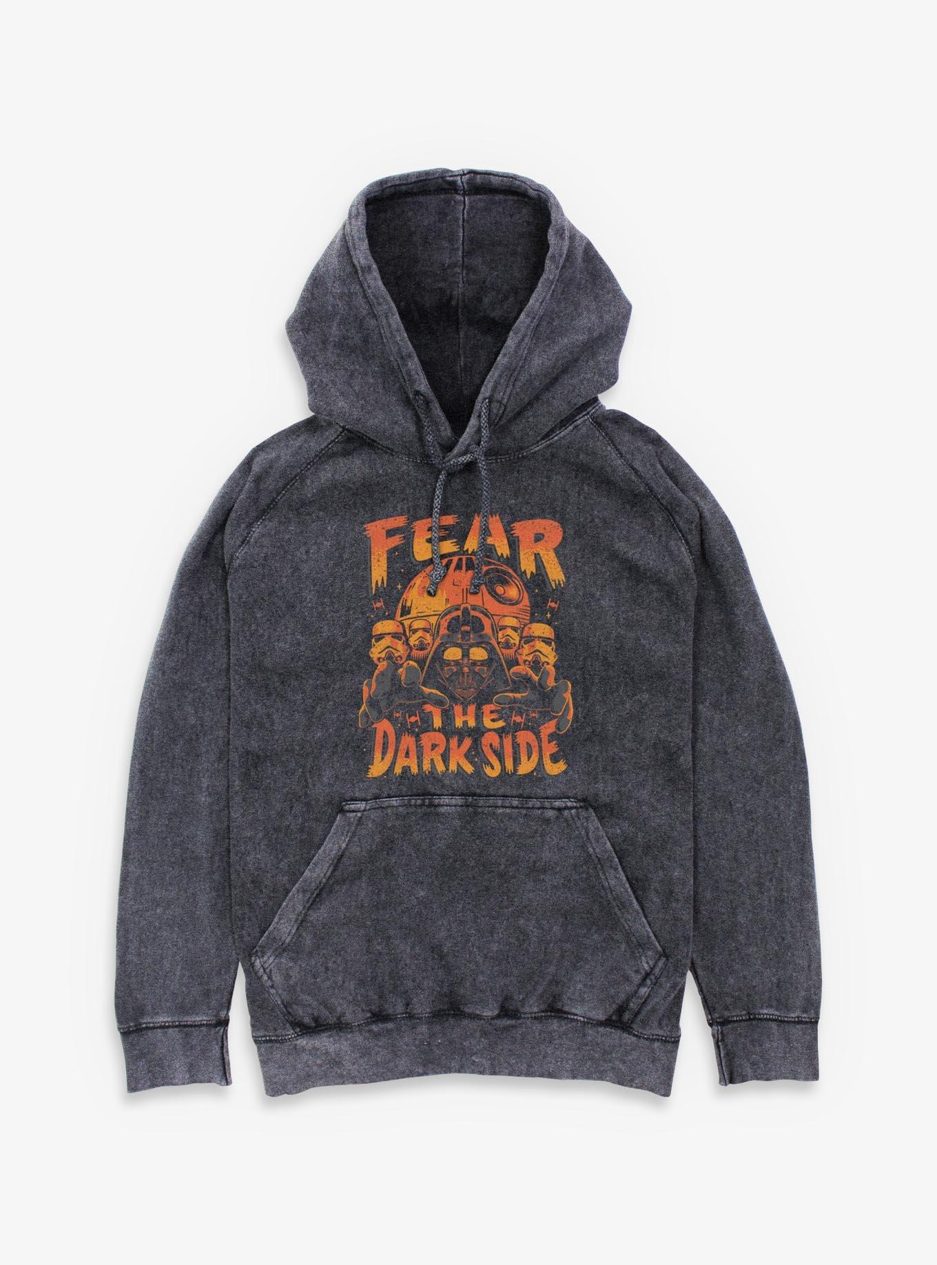 Star Wars Fear The Darkside Spooky Mineral Wash Hoodie, , hi-res