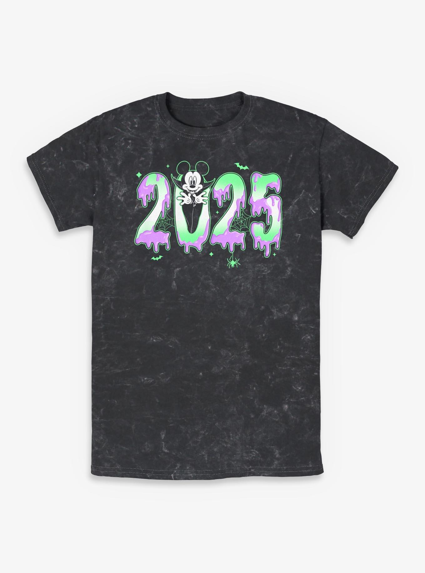 Disney Mickey Mouse Spooky Year 2025 Mineral Wash T-Shirt, , hi-res