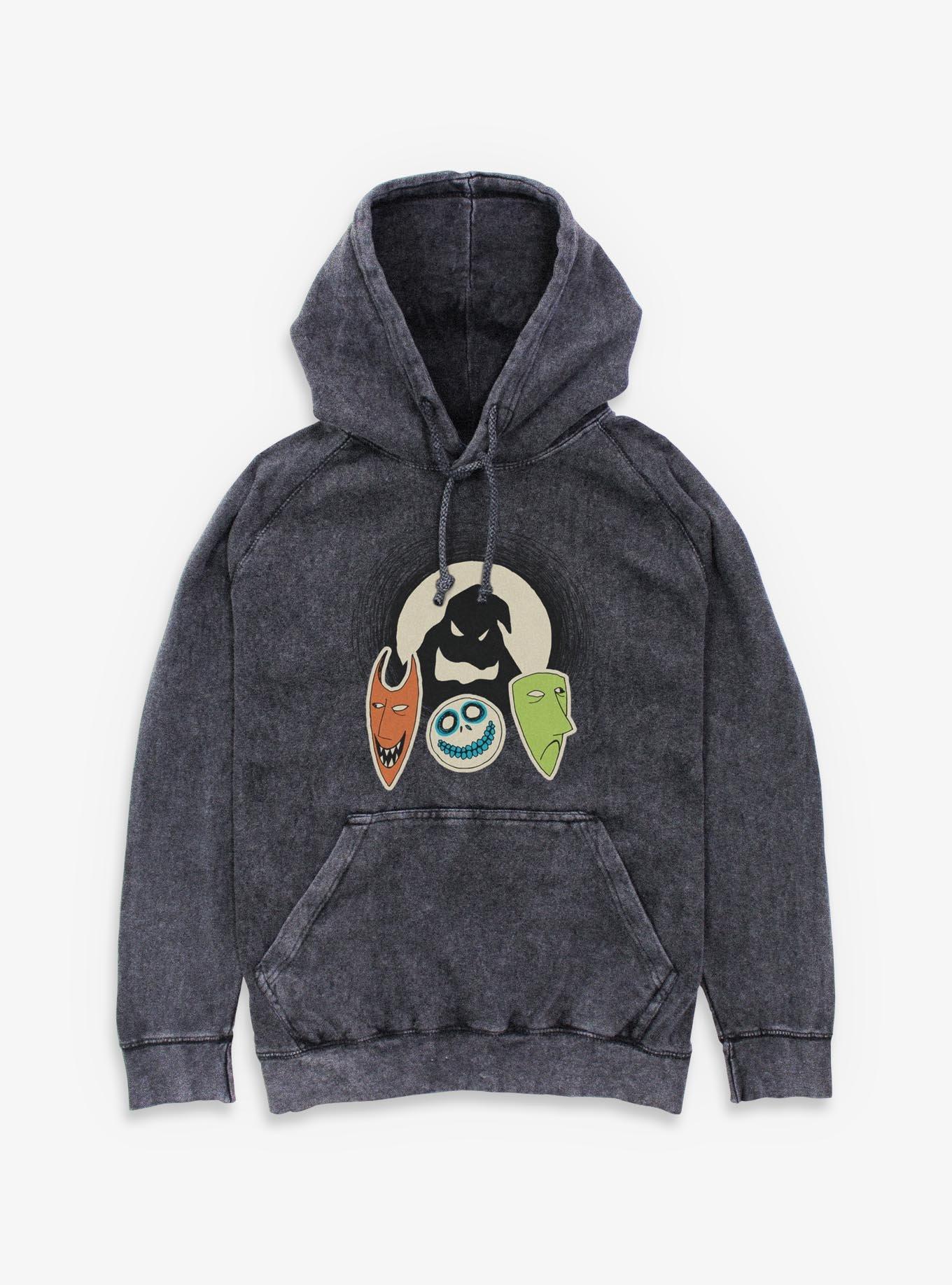 The Nightmare Before Christmas Oogie Boogie And Friends Mineral Wash Hoodie, , hi-res