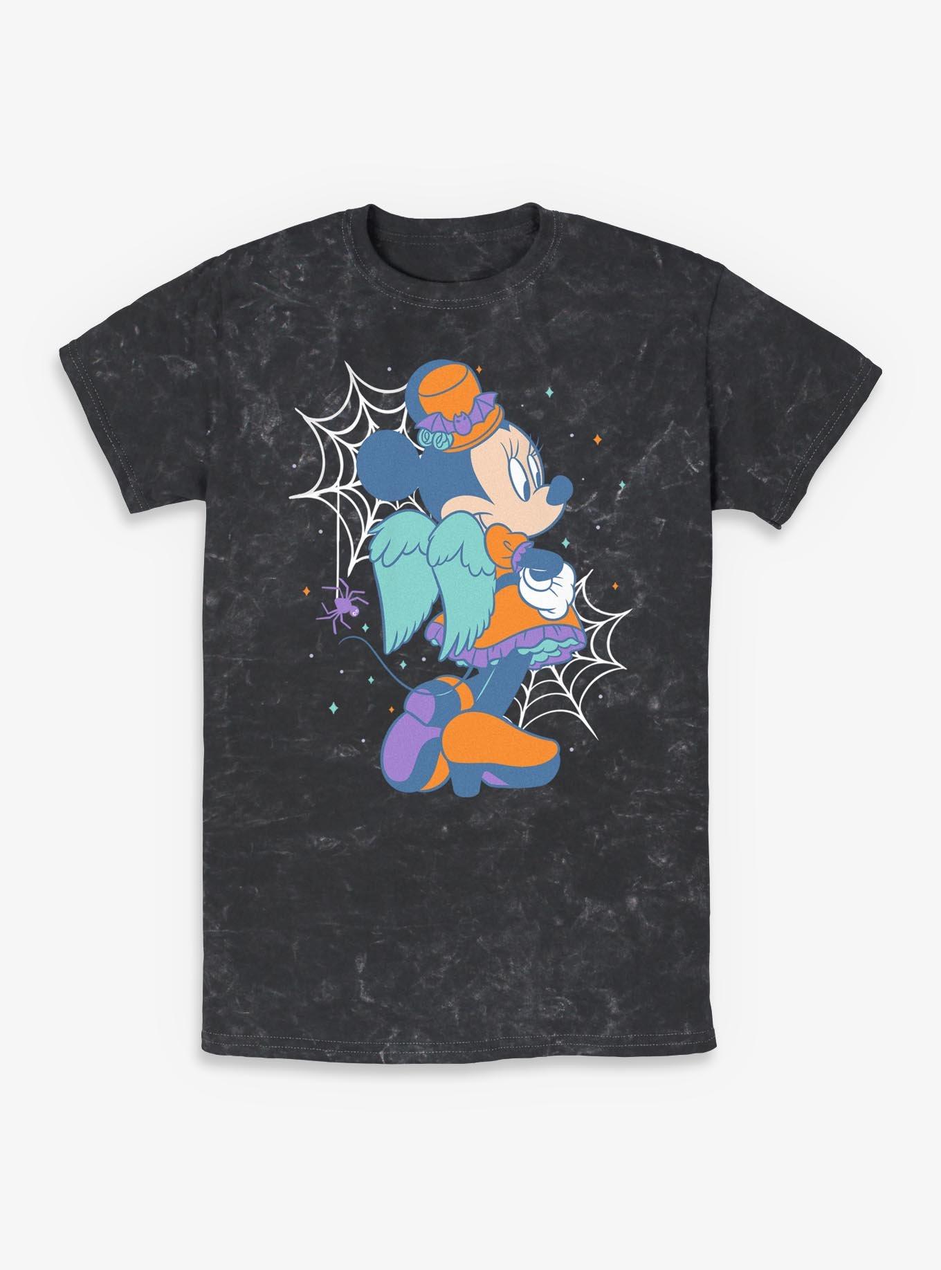 Disney Minnie Mouse Haunted Vibes Minnie Mineral Wash T-Shirt, , hi-res