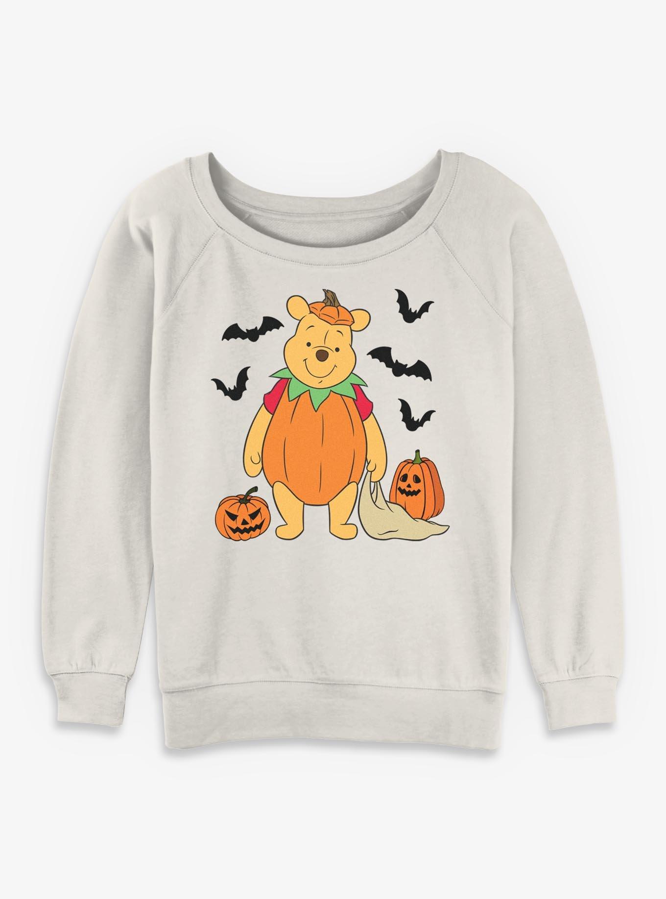 Disney Winnie The Pooh Spooky Pumpkin Pooh Womens Slouchy Sweatshirt, , hi-res