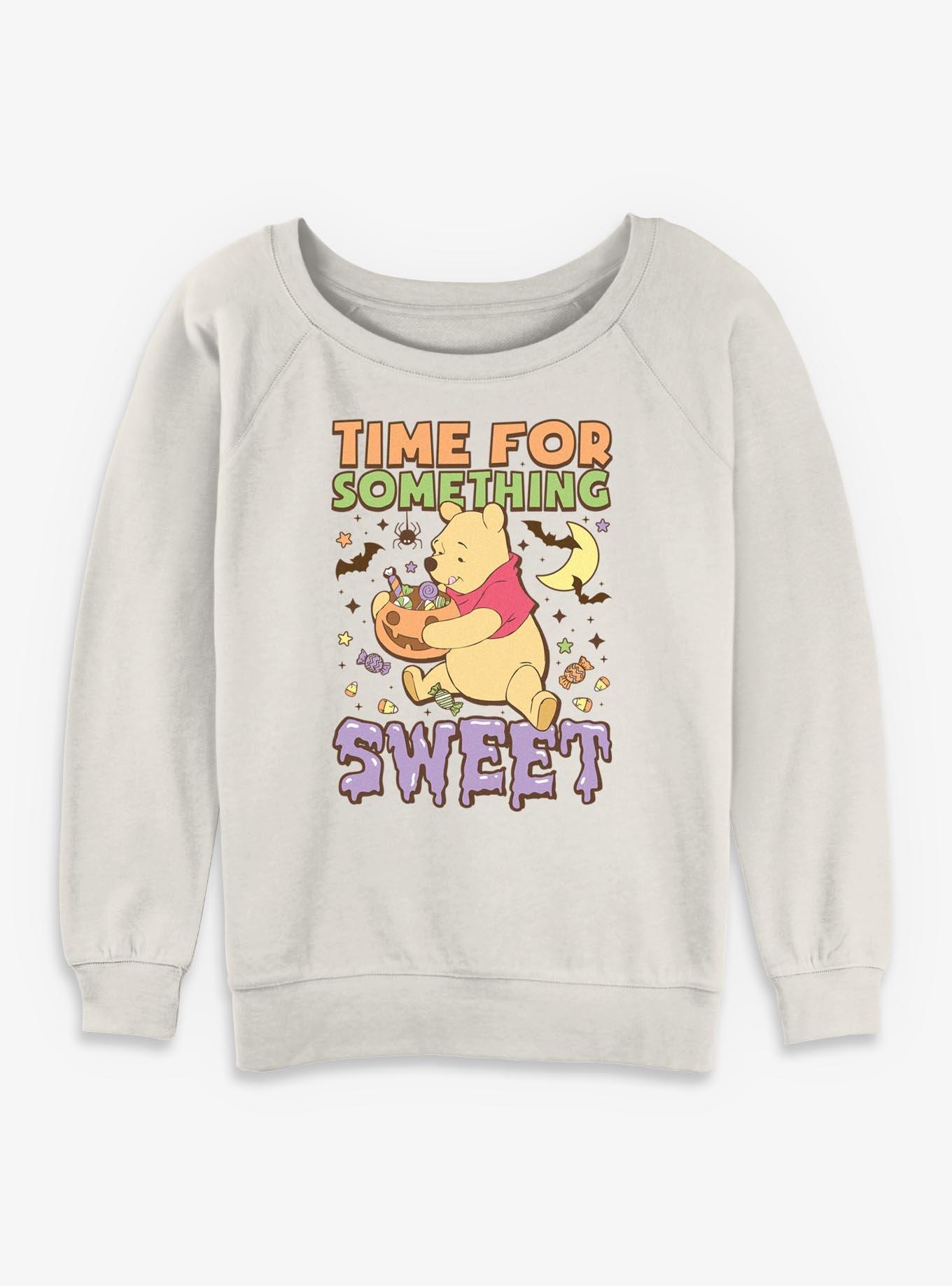 Disney Winnie The Pooh Spooky Time For Something Sweet Womens Slouchy Sweatshirt, , hi-res