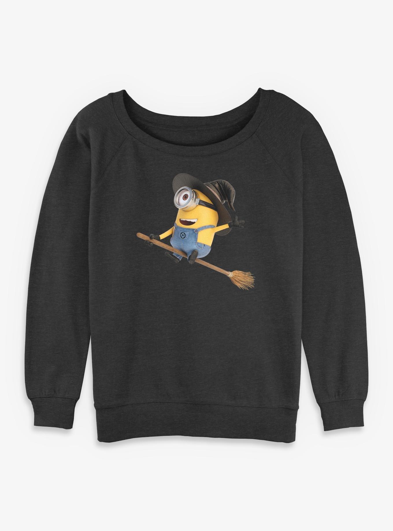 Minions Minion Stuart Witch Womens Slouchy Sweatshirt, , hi-res
