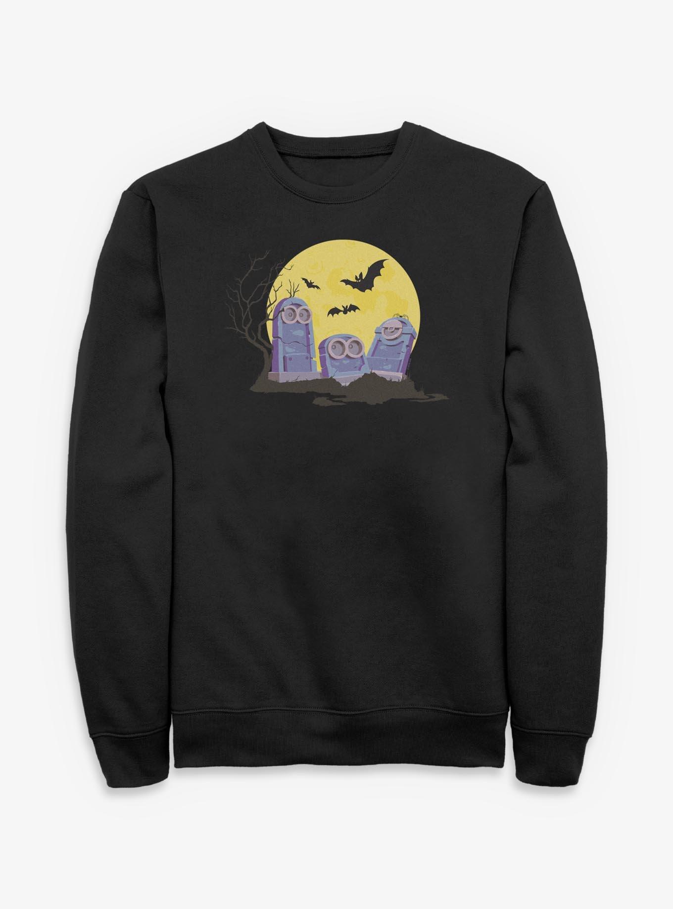 Minions Spooky Tombstone Cemetery Sweatshirt, , hi-res