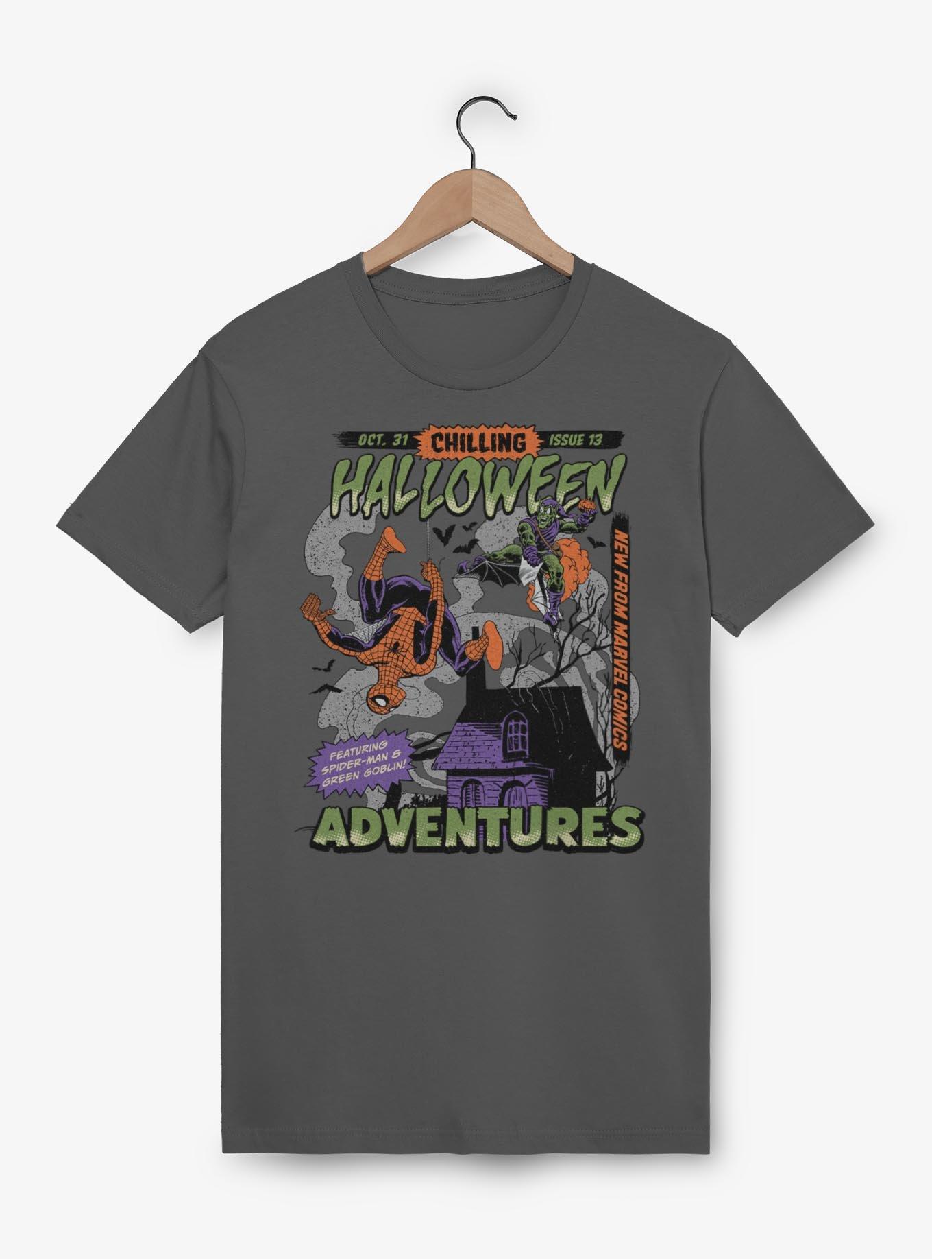 Marvel Spider-Man Chilling Halloween Adventures Comic Style Cover T-Shirt, , hi-res