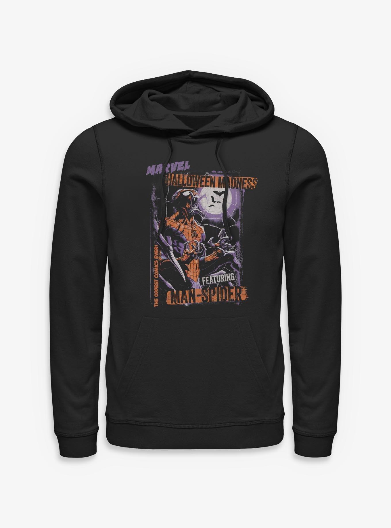 Marvel Spider-Man Halloween Madness Comic Style Cover Hoodie, BLACK, hi-res