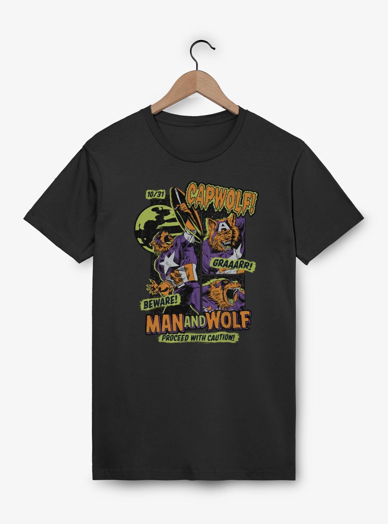 Marvel Captain America Capwolf Comic Style Cover T-Shirt, , hi-res