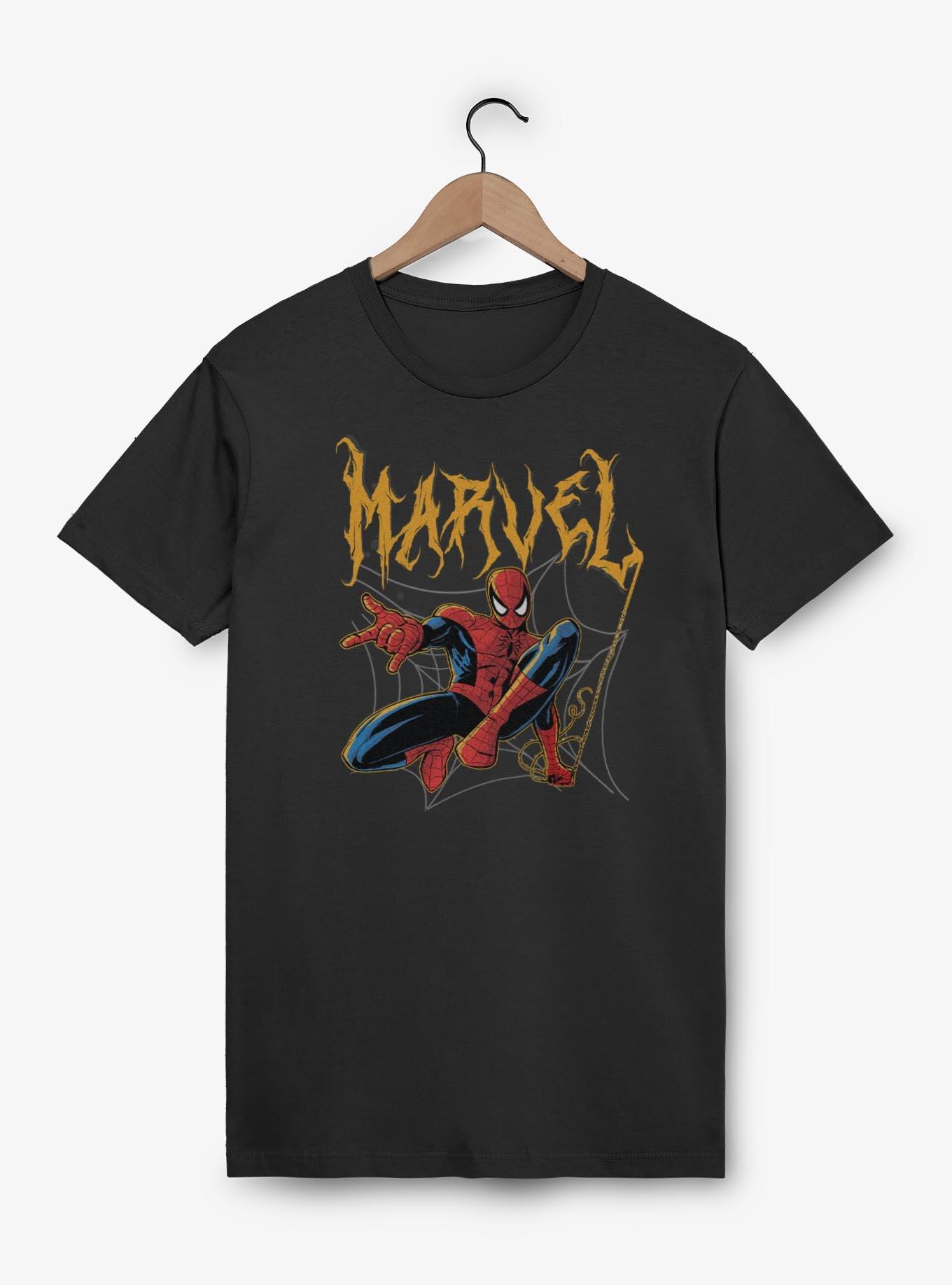Marvel Spider-Man Spooky Spider Swing T-Shirt, BLACK, hi-res