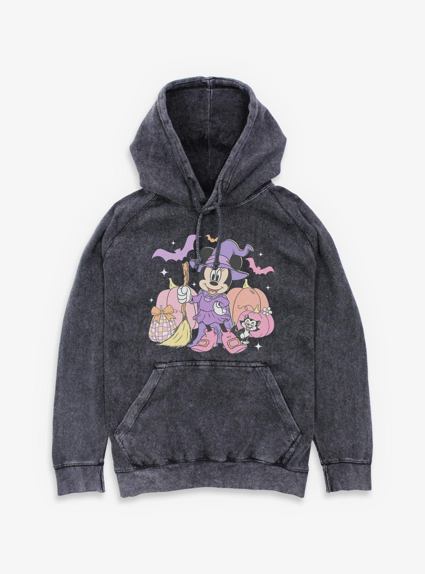 Disney Minnie Mouse Haunted Minnie Mineral Wash Hoodie, , hi-res