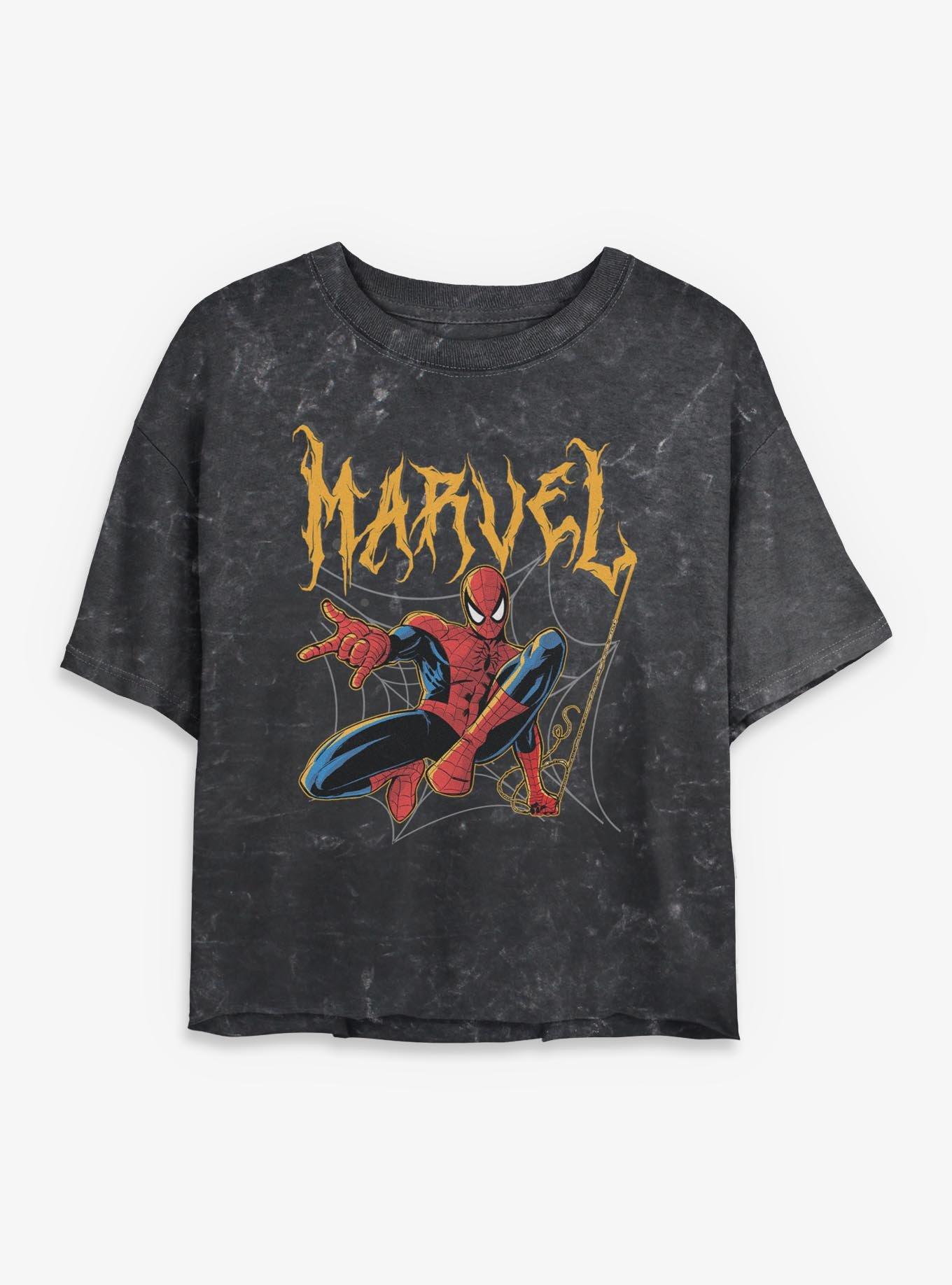 MARVEL - 服suke Marvel Spider-Man Spooky Spider Swing Mineral Wash Womens