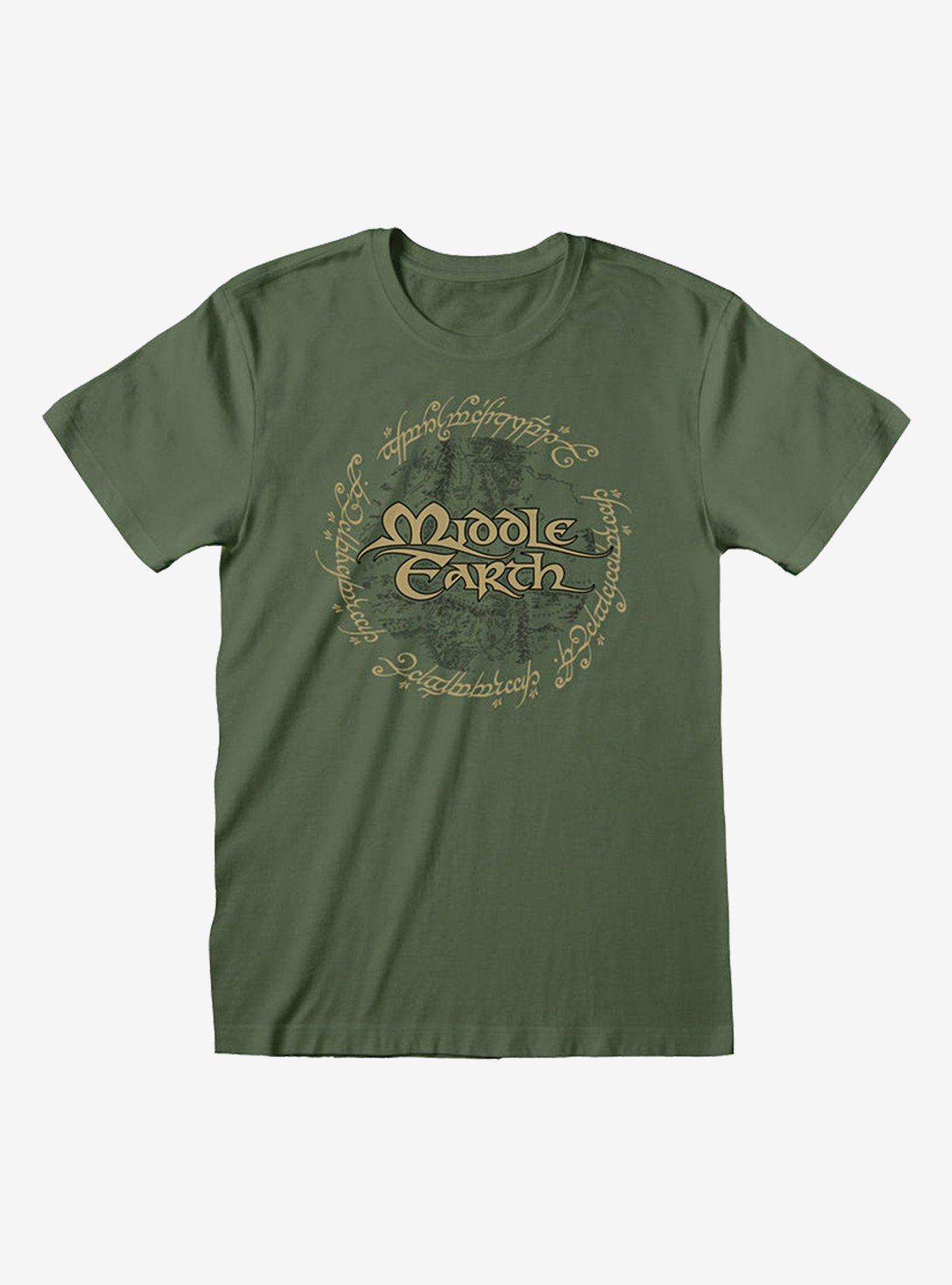 The Lord of the Rings Middle Earth T-Shirt Olive, OLIVE, hi-res