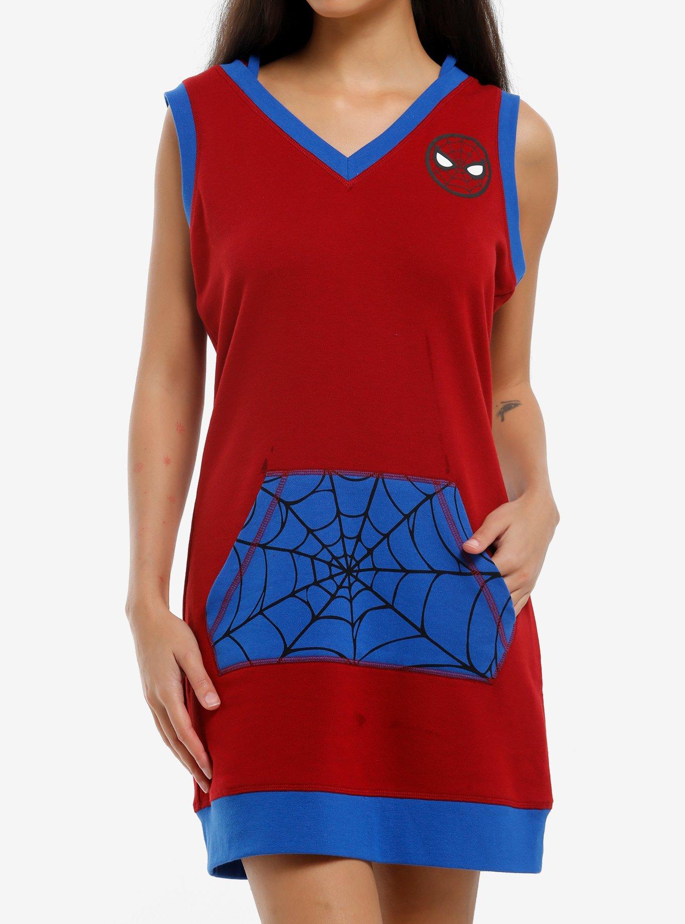 Her Universe Marvel Spider-Man Hoodie Dress, , hi-res
