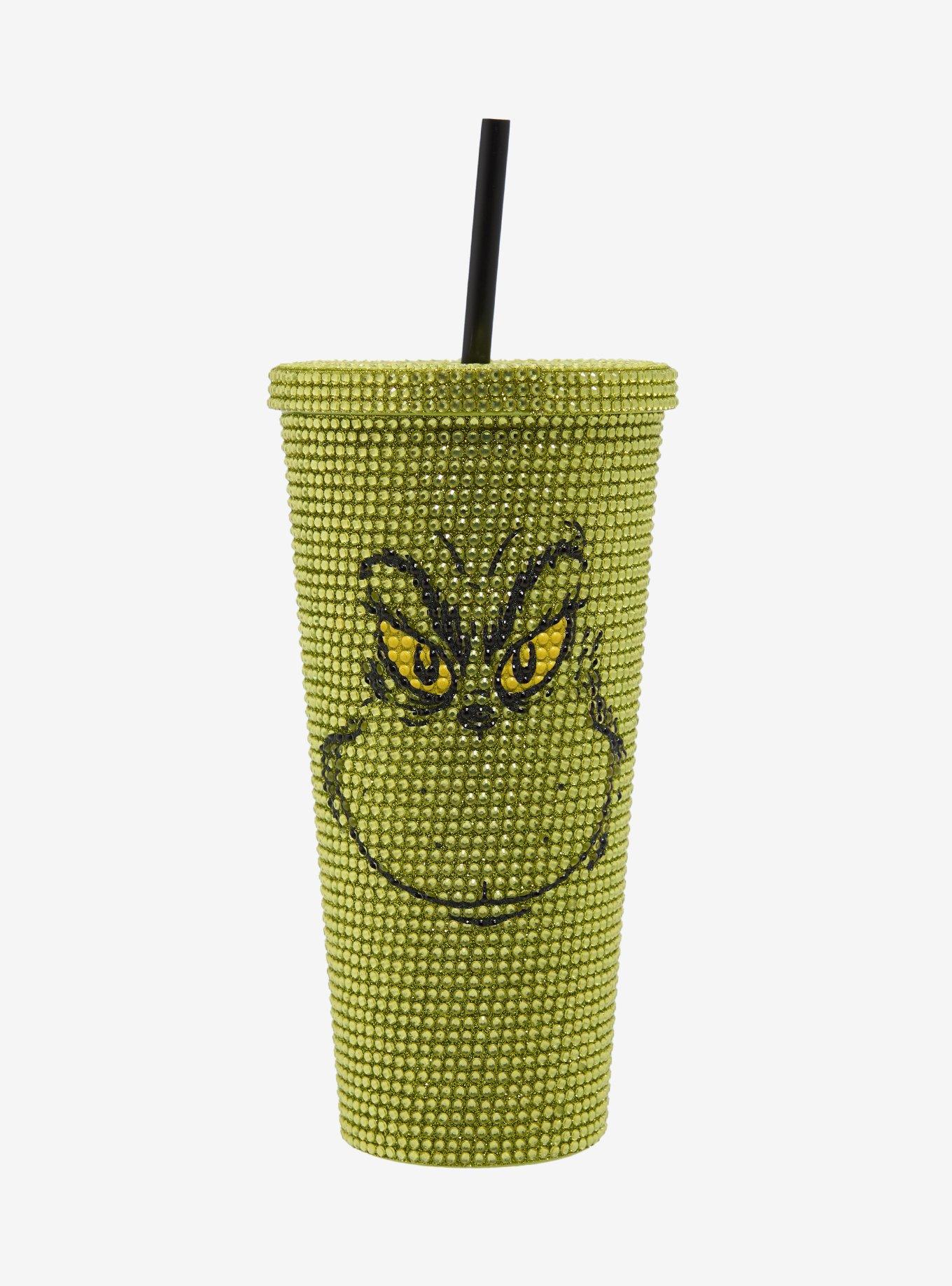 Dr. Seuss How The Grinch Stole Christmas! Grinch Rhinestone Acrylic Travel Cup, , hi-res