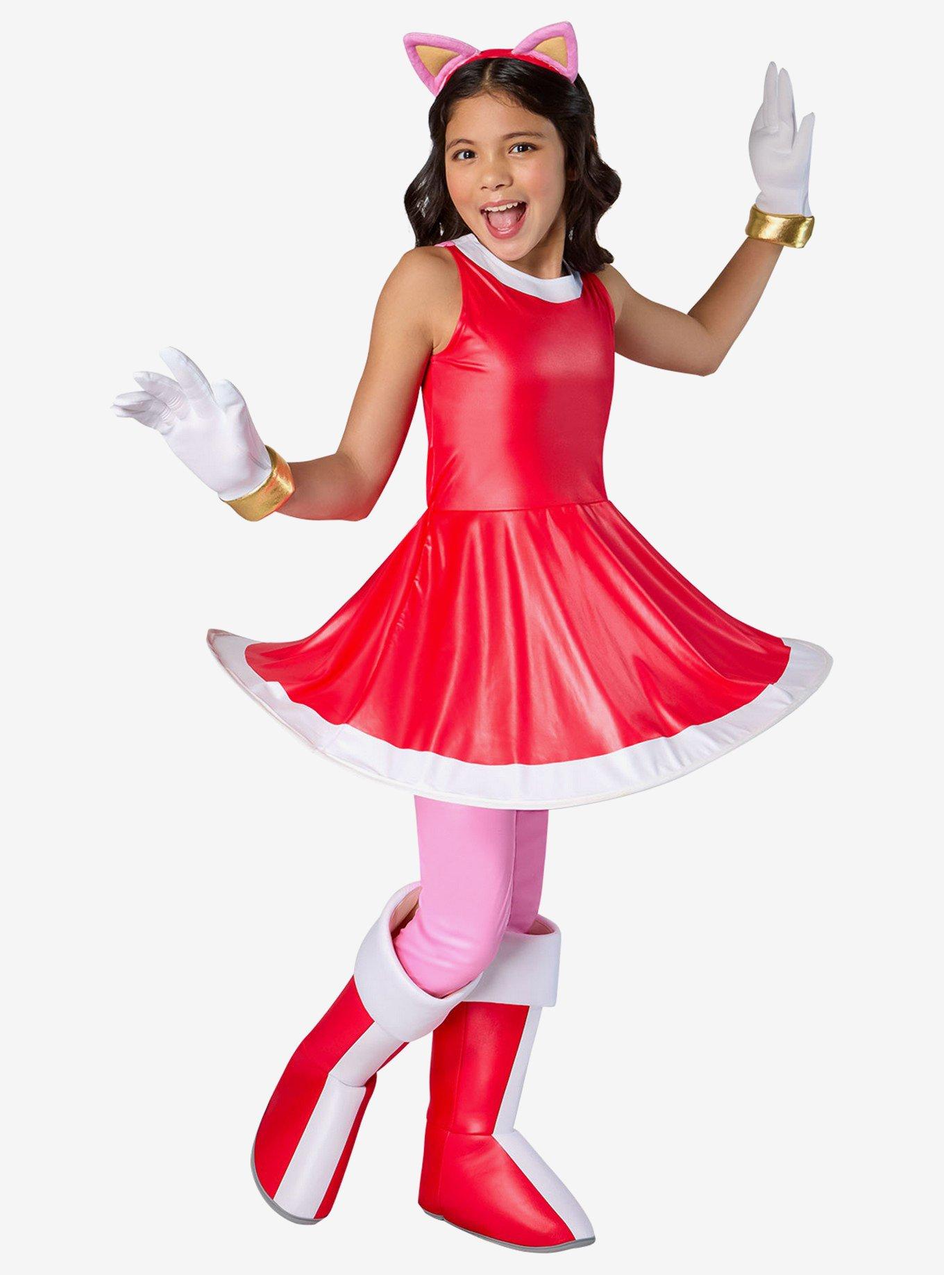 Sonic the Hedgehog Amy Rose Youth Costume, RED, hi-res