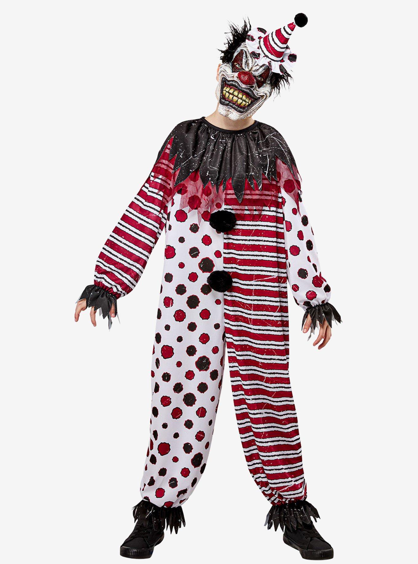 Creepy Clown Youth Costume with Mask, , hi-res