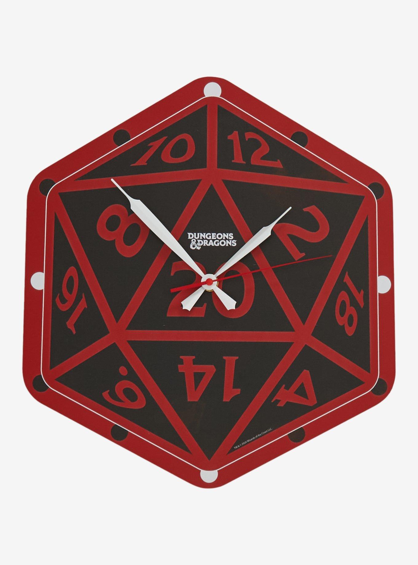 Dungeons & Dragons D20 Wall Clock, , hi-res