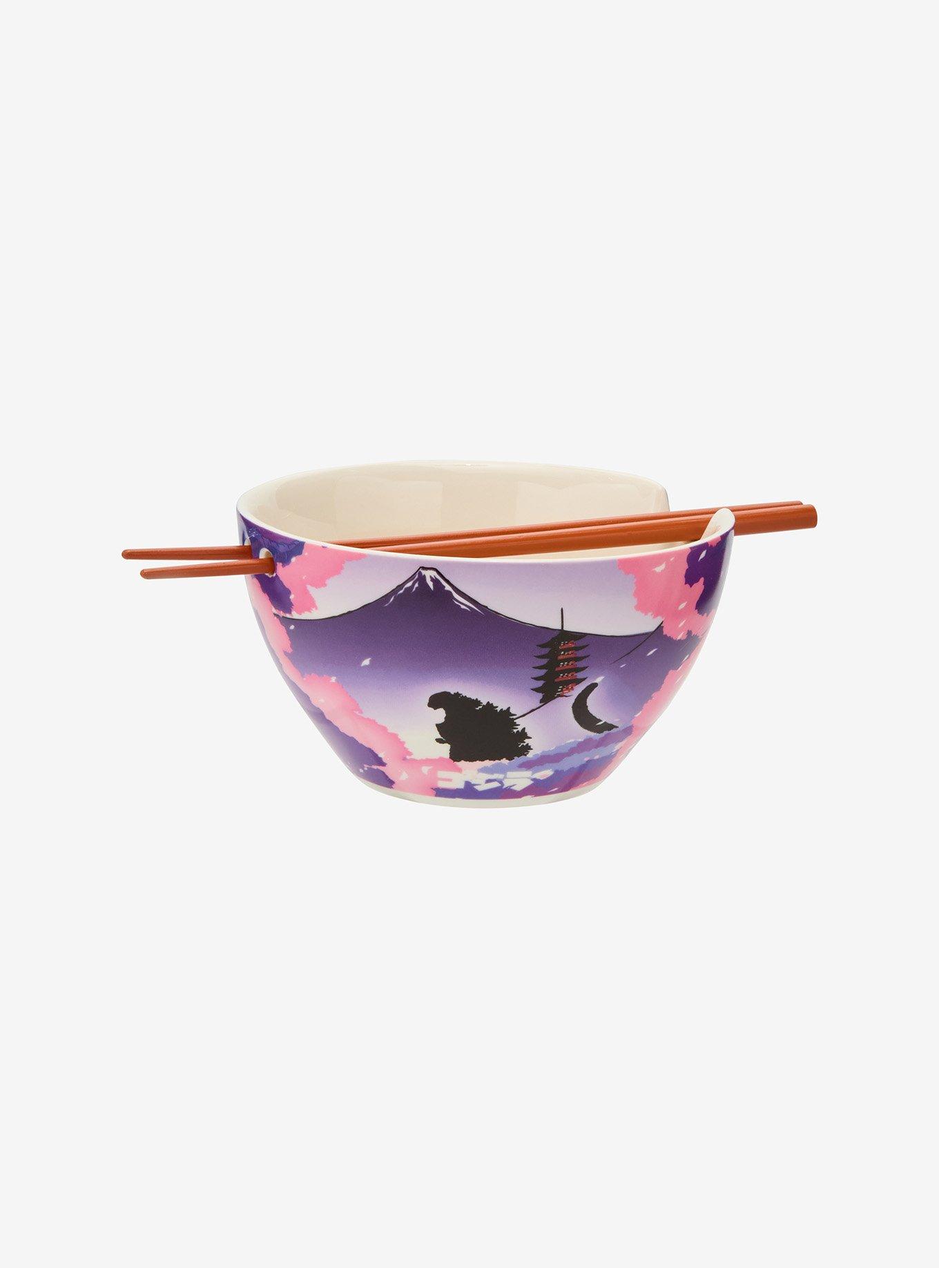 Godzilla Landscape Ramen Bowl With Chopsticks, , hi-res