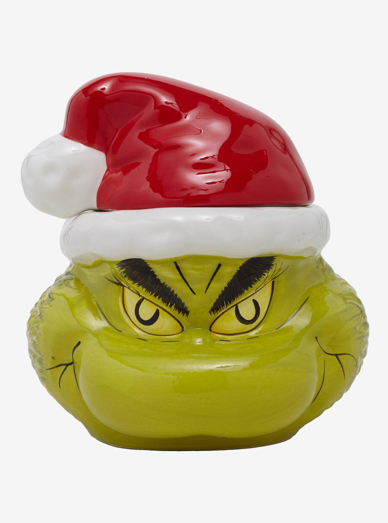 Dr. Seuss How The Grinch Stole Christmas! Santa Grinch Cookie Jar, , hi-res