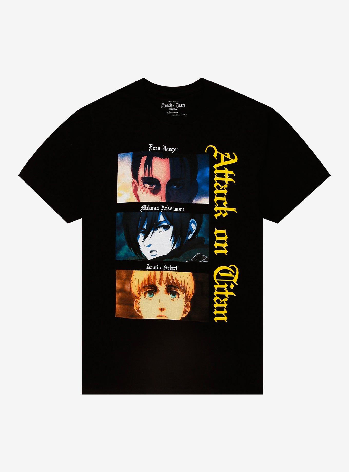 Attack On Titan Trio Eyes T-Shirt, , hi-res