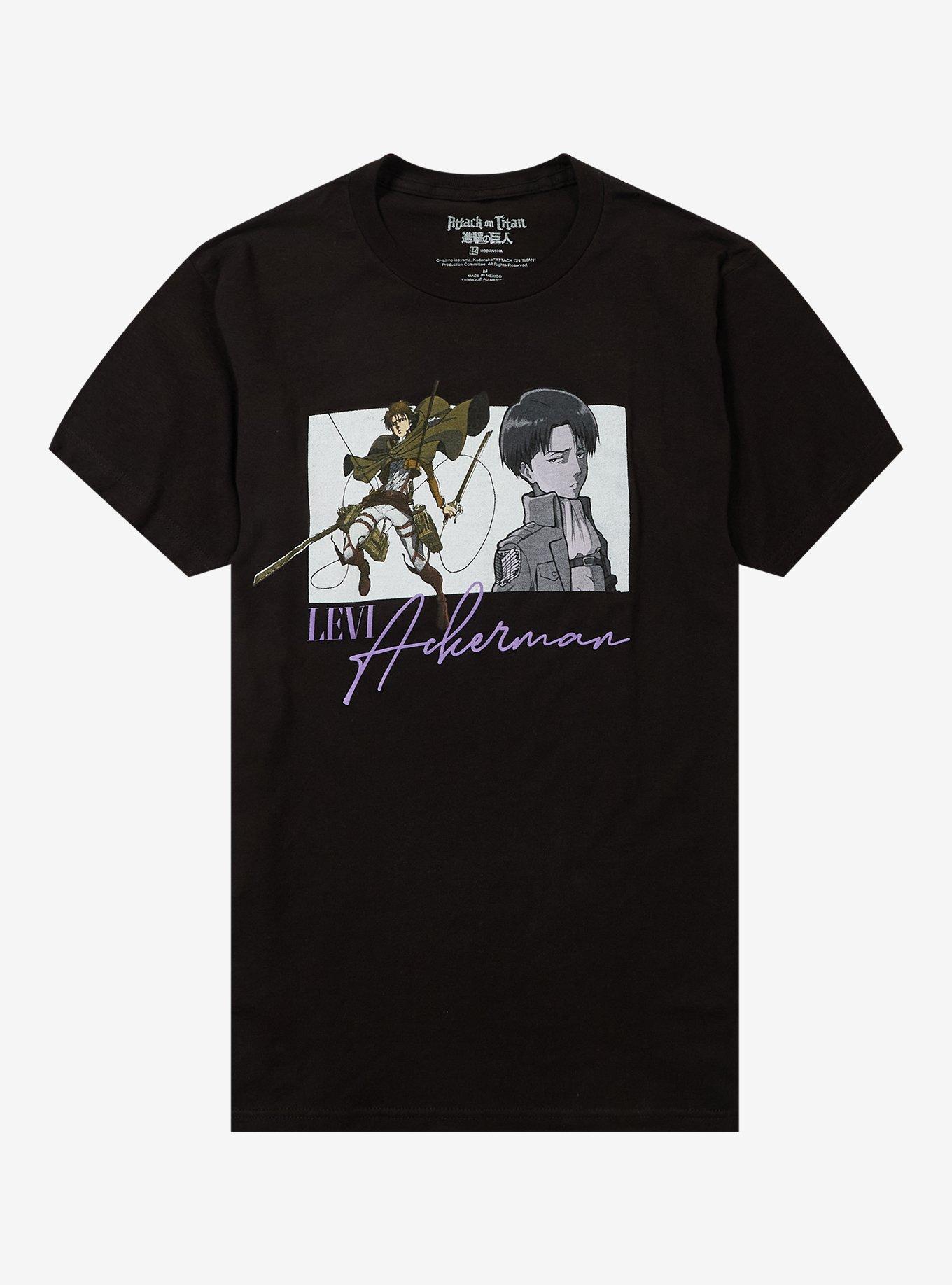 Attack On Titan Levi Portraits Panel T-Shirt, , hi-res
