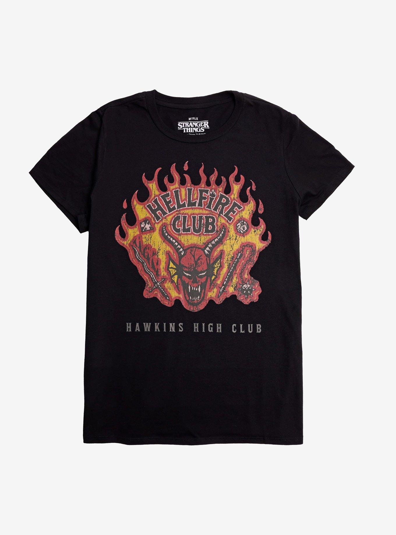Stranger Things Hellfire Club Flames T-Shirt, , hi-res
