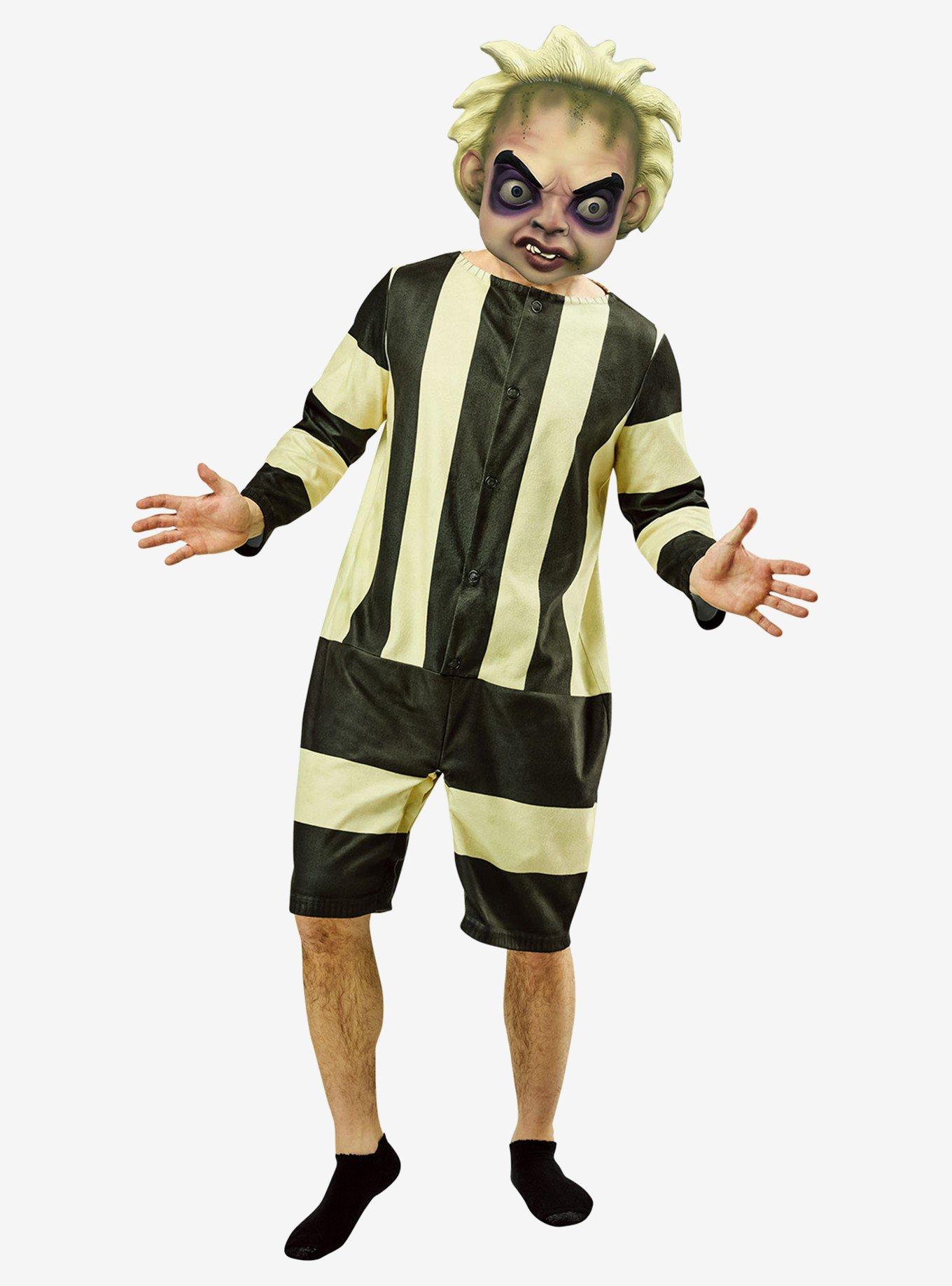 Beetlejuice Beetlejuice Baby Beetlejuice Adult Costume, BLACK, hi-res