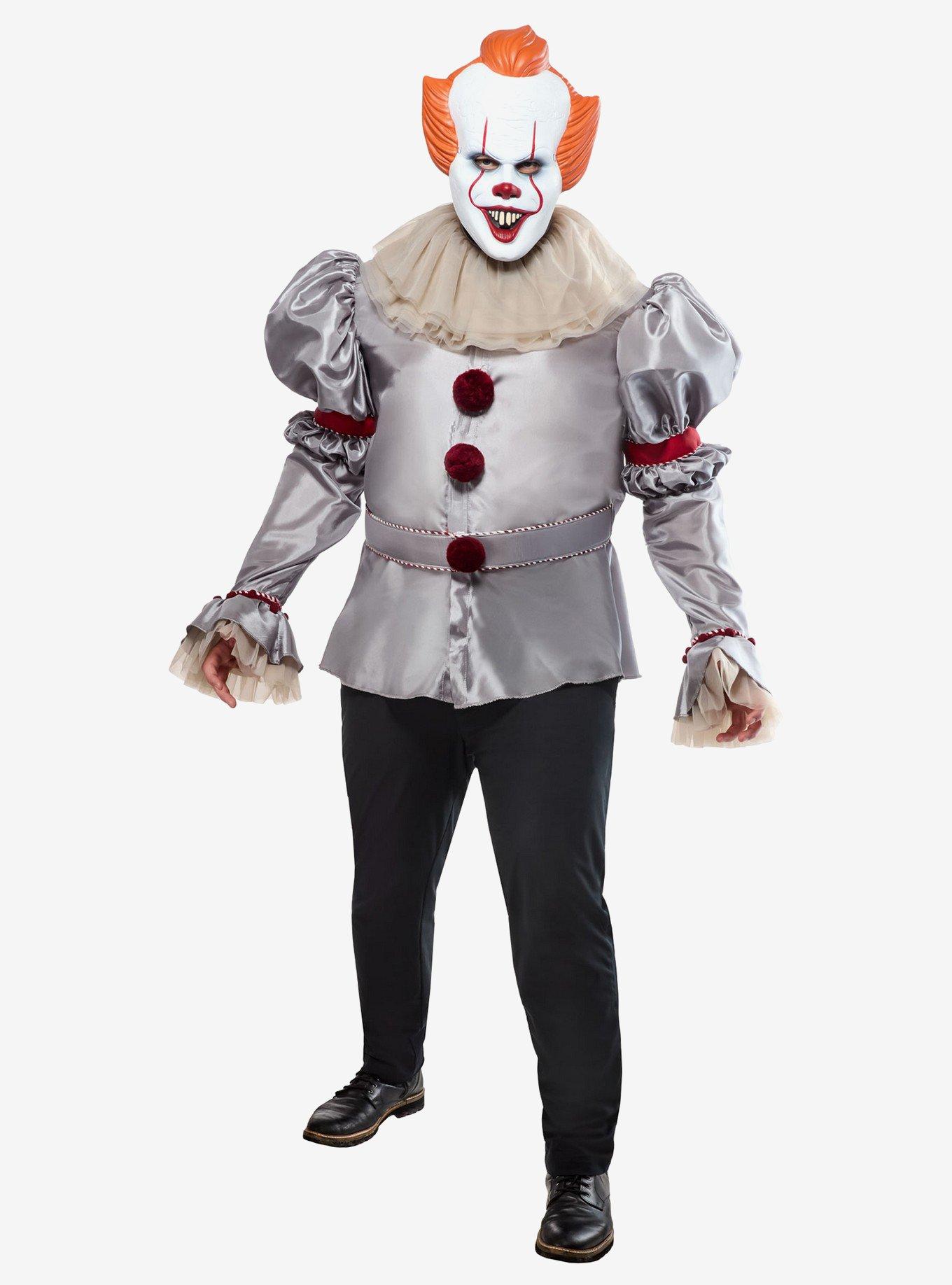 IT 2017 Pennywise Plus Size Costume with Mask, , hi-res